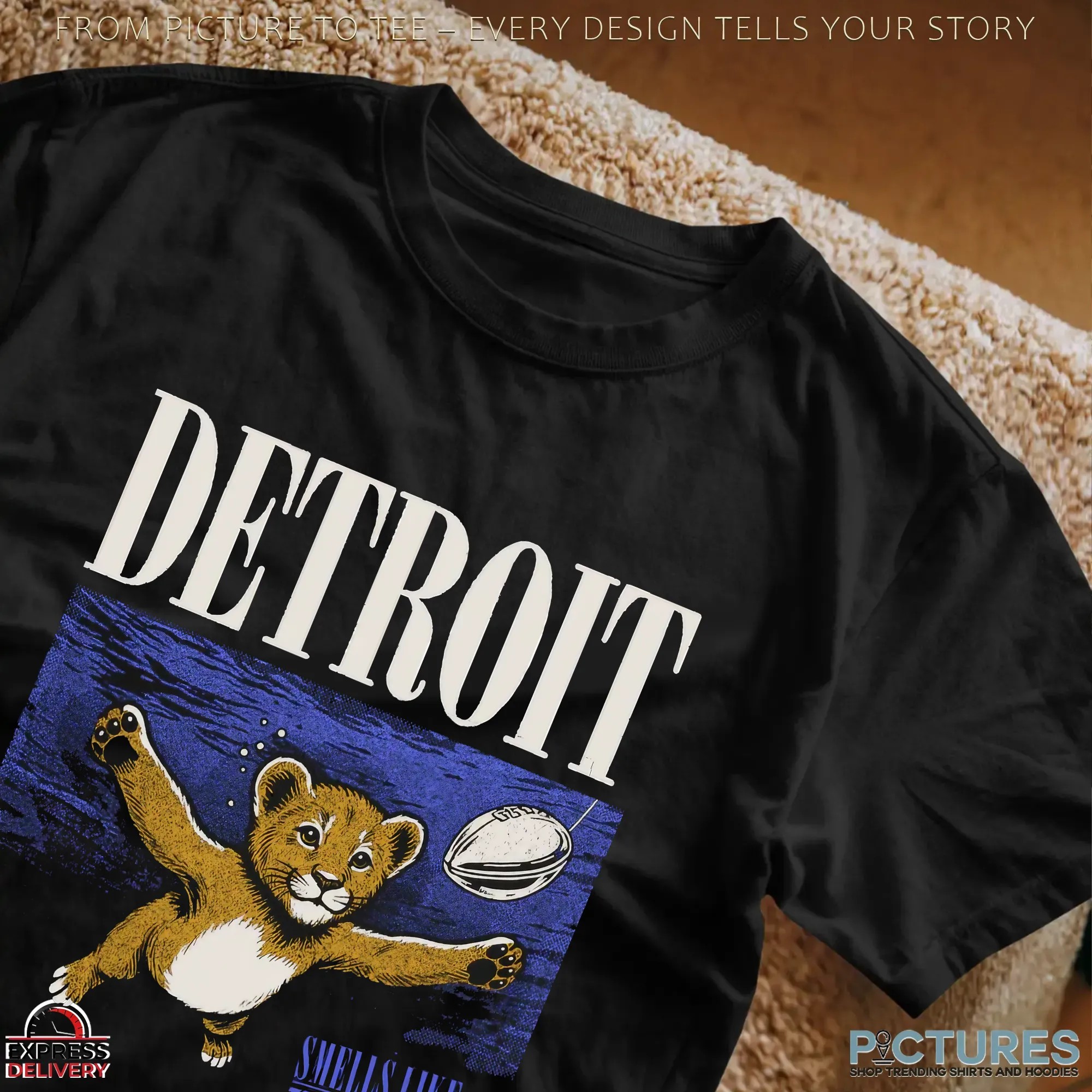 Smells Like Team Spirit Detroit Lions Nirvana Nevermind Parody T Shirt Smells Like Team Spirit Detroit Lions Nirvana Nevermind Parody T Shirt