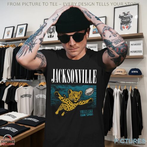 Smells Like Team Spirit Jacksonville Jaguars Nirvana Nevermind Parody T Shirt