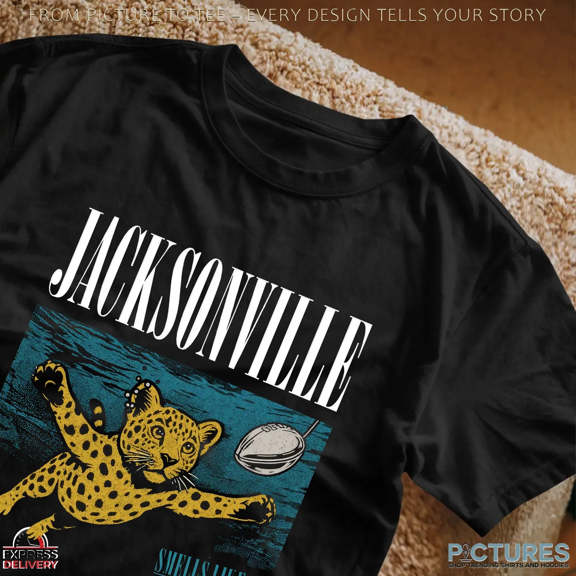 Smells Like Team Spirit Jacksonville Jaguars Nirvana Nevermind Parody T Shirt