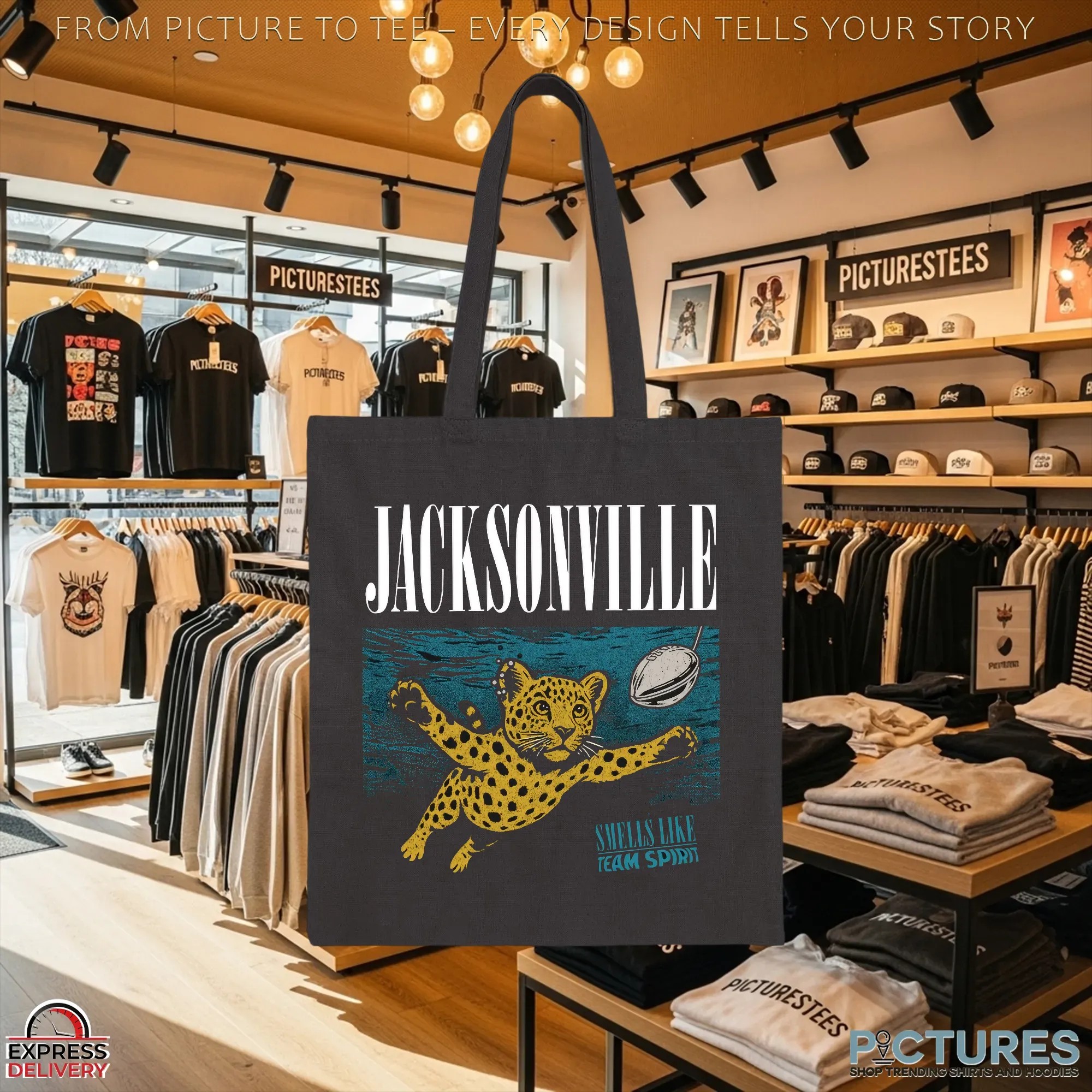 Smells Like Team Spirit Jacksonville Jaguars Nirvana Nevermind Parody T Shirt
