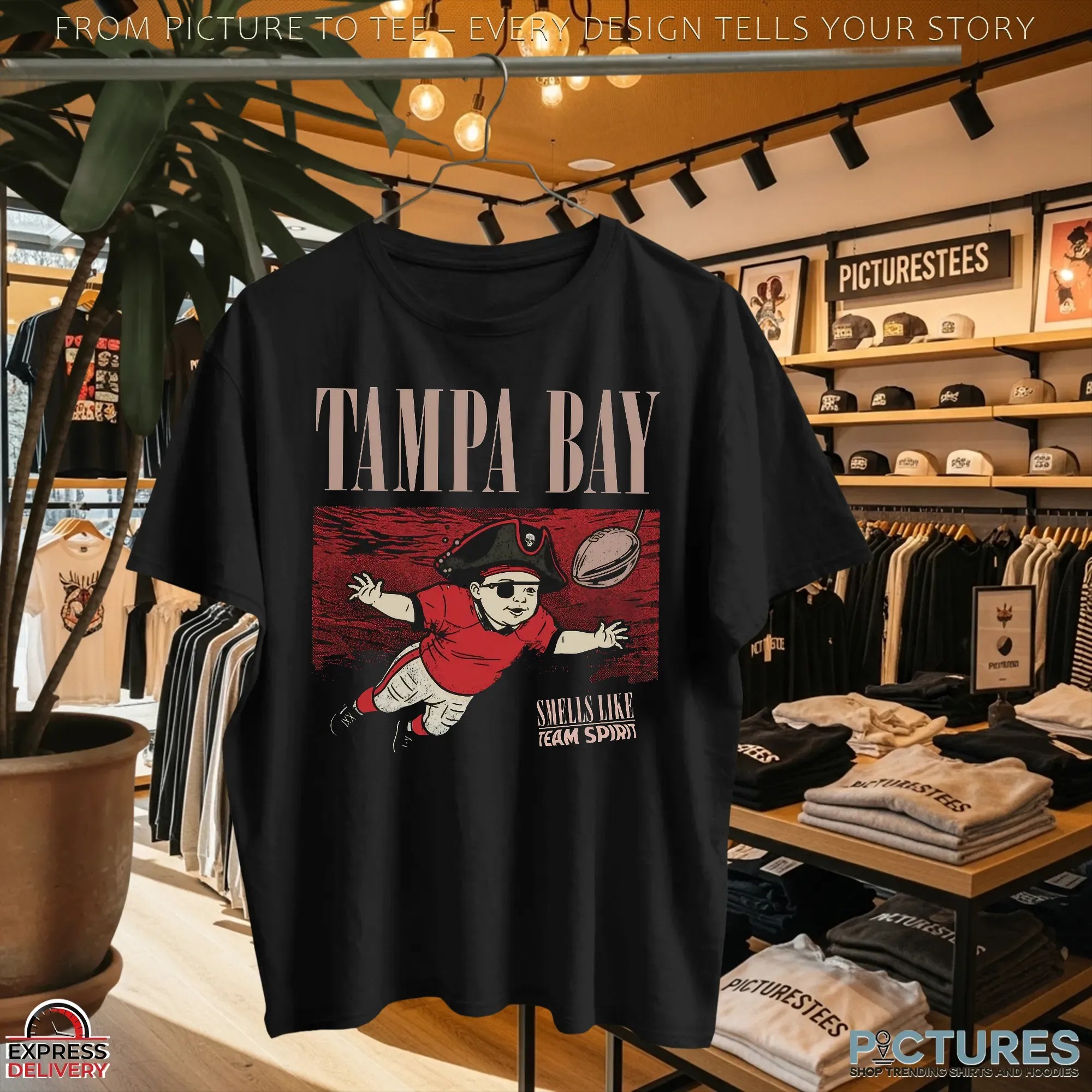 Smells Like Team Spirit Tampa Bay Nirvana Nevermind Parody T Shirt Smells Like Team Spirit Tampa Bay Nirvana Nevermind Parody T Shirt
