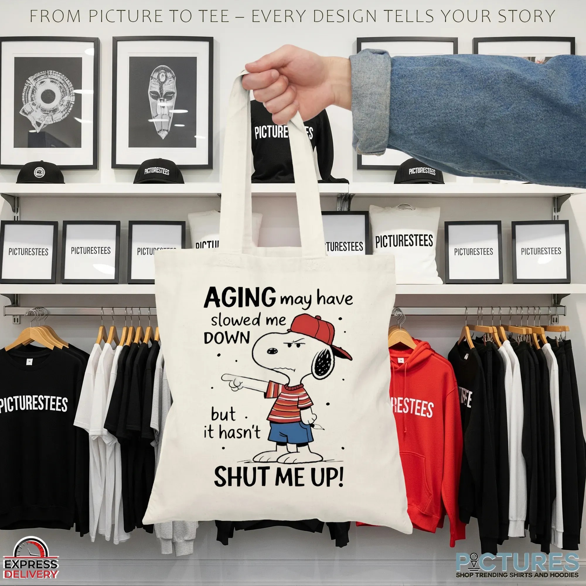 Snoopy Aging May Have Slowed Me Down But It Hasn't Shut Me Up The Peanuts Meme T Shirt