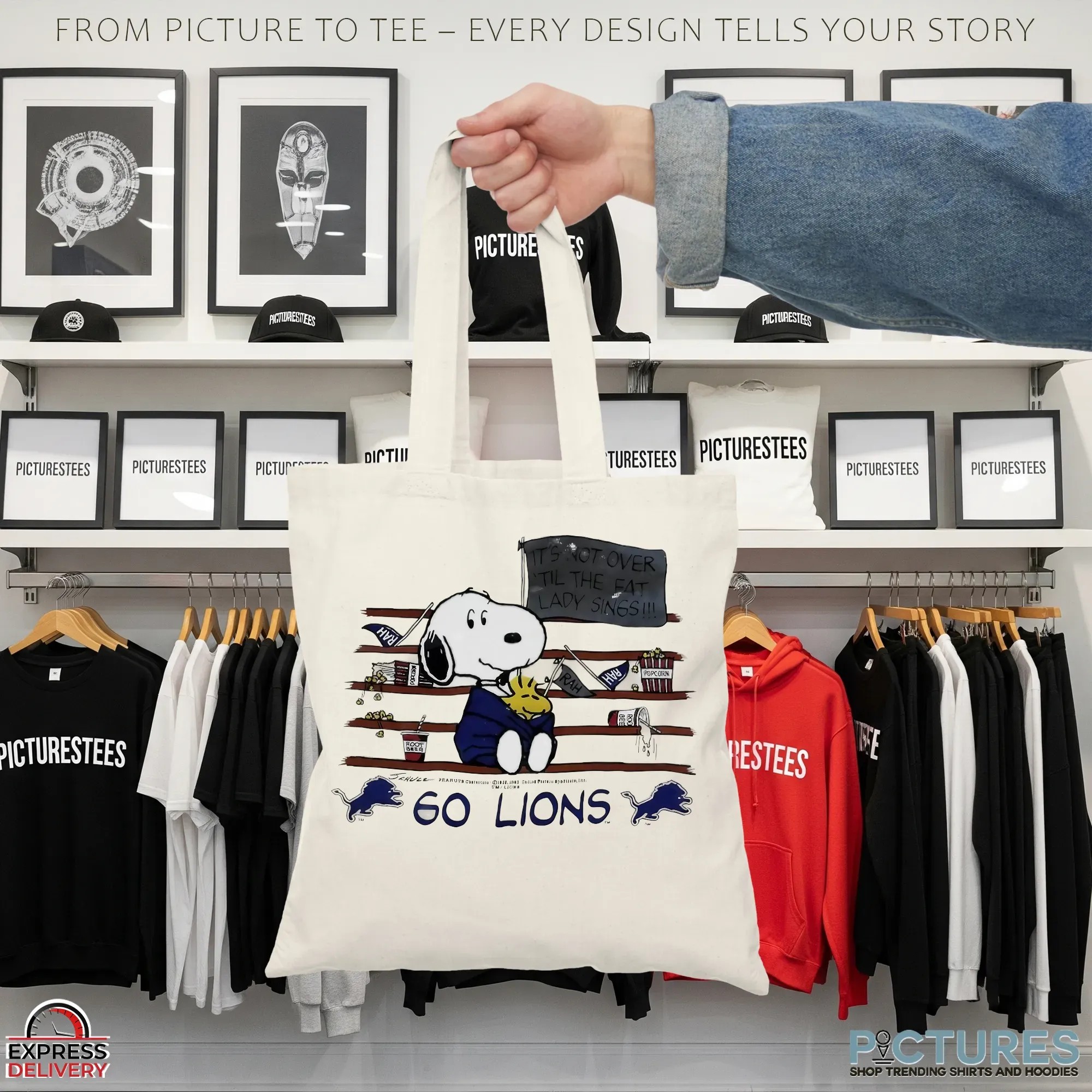 Snoopy And Woodstock Go Lions It’s Not Over Till The Fat Lady Sings Mashup T Shirt Snoopy And Woodstock Go Lions It’s Not Over Till The Fat Lady Sings Mashup T Shirt