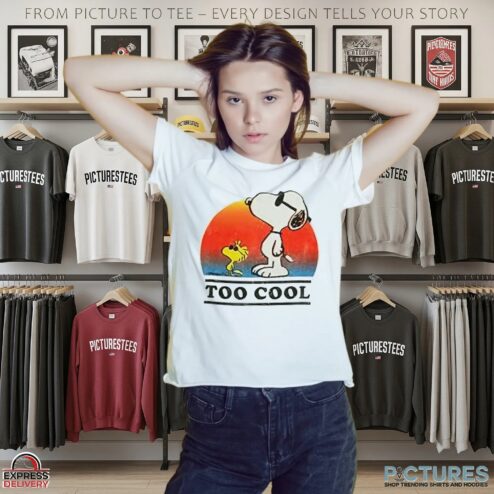 Snoopy And Woodstock Too Cool T Shirt