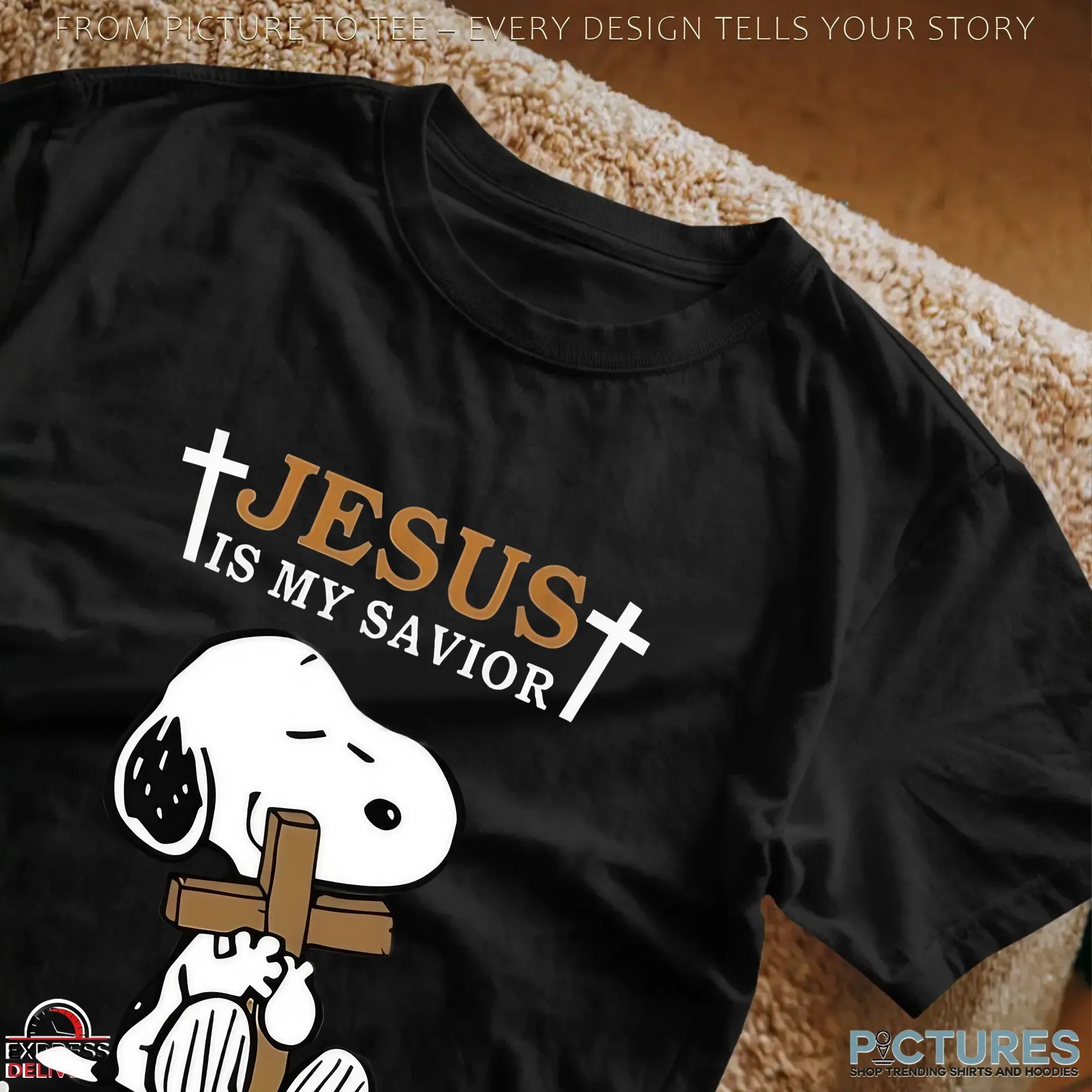Snoopy Jesus Is My Savior Snoopy Are My Therapy Christian T Shirt
