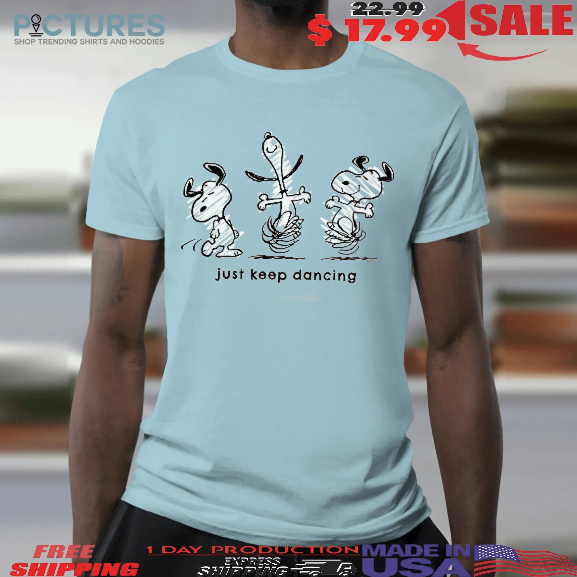 Snoopy Just Keep Dancing The Peanuts T Shirt