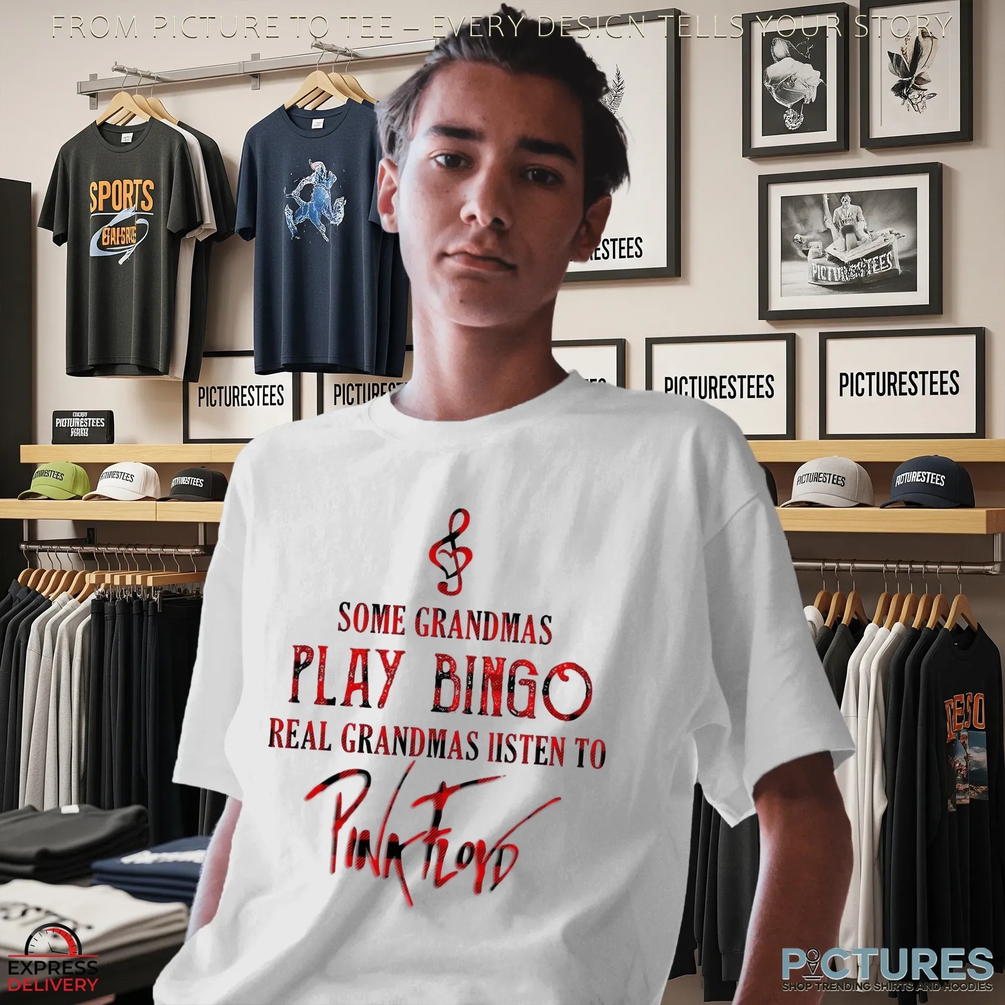 Some Grandmas Play Bingo Real Gandmas Listen To Pink Floyd T Shirt