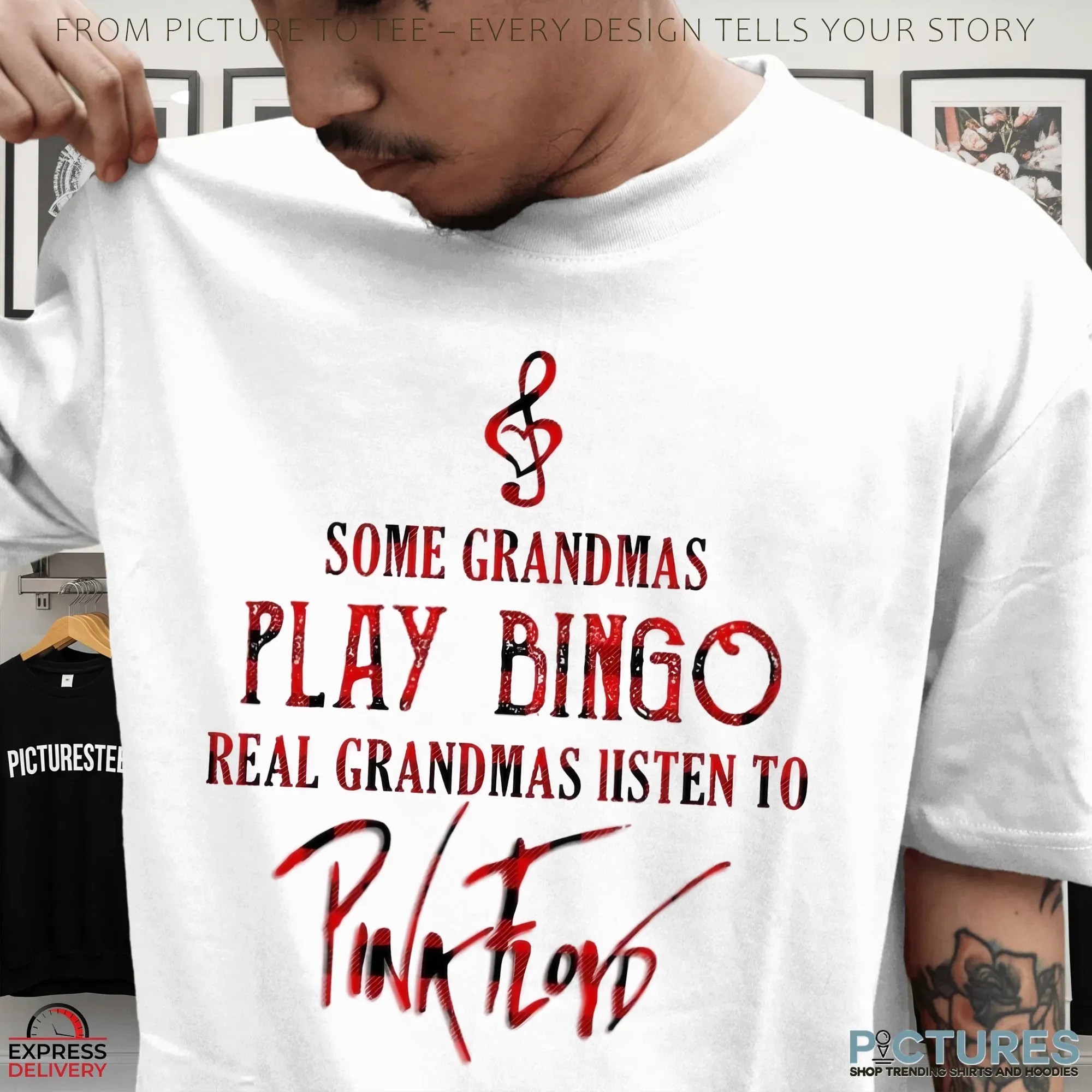 Some Grandmas Play Bingo Real Gandmas Listen To Pink Floyd T Shirt