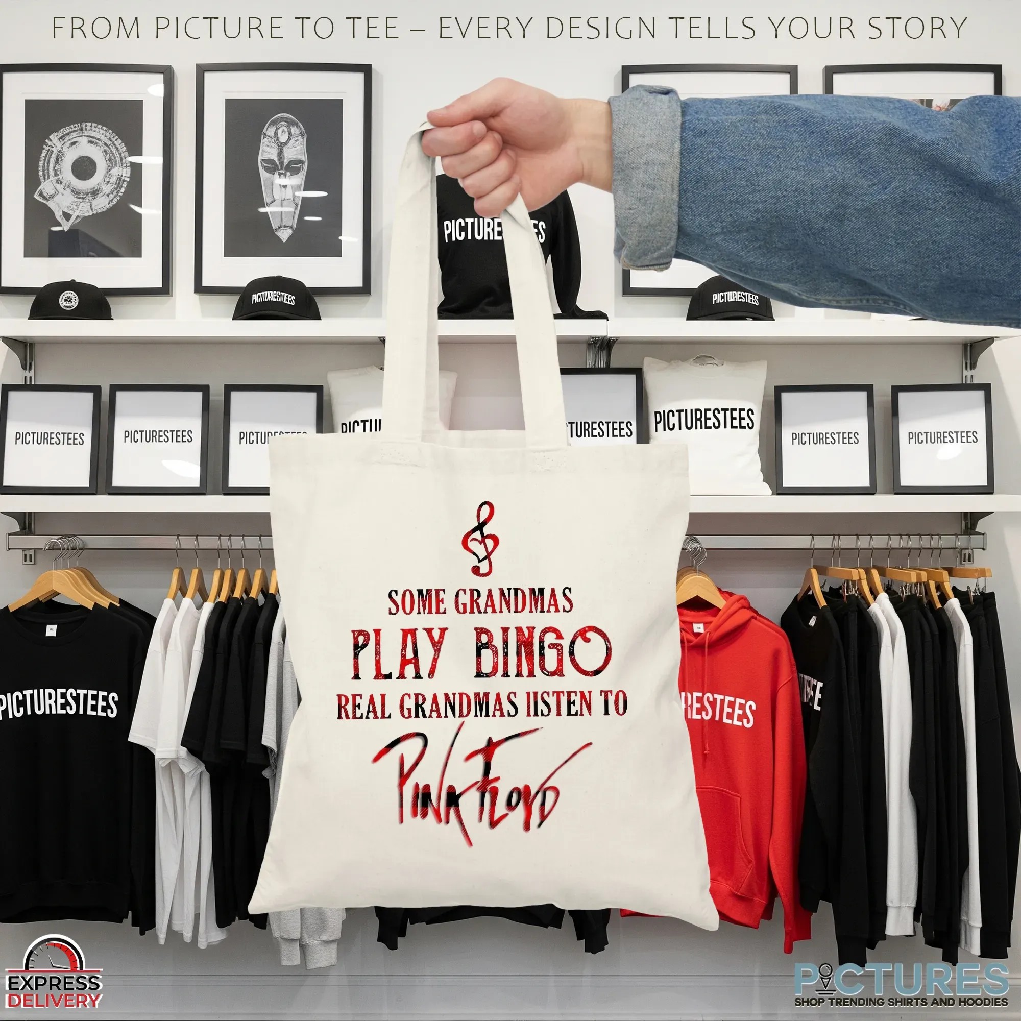 Some Grandmas Play Bingo Real Gandmas Listen To Pink Floyd T Shirt