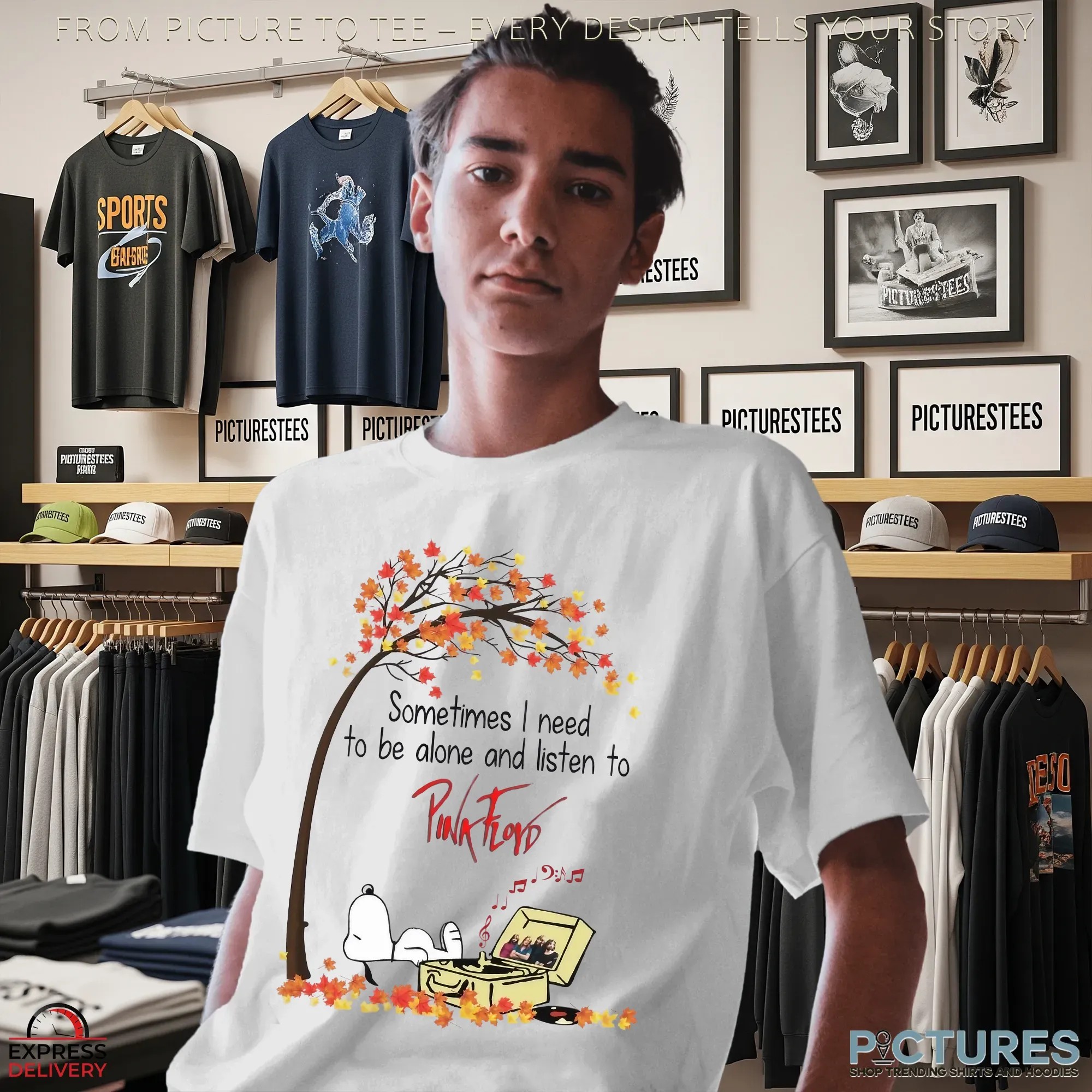 Sometims I Need To Be Alone And Listen To Pink Floyd T Shirt
