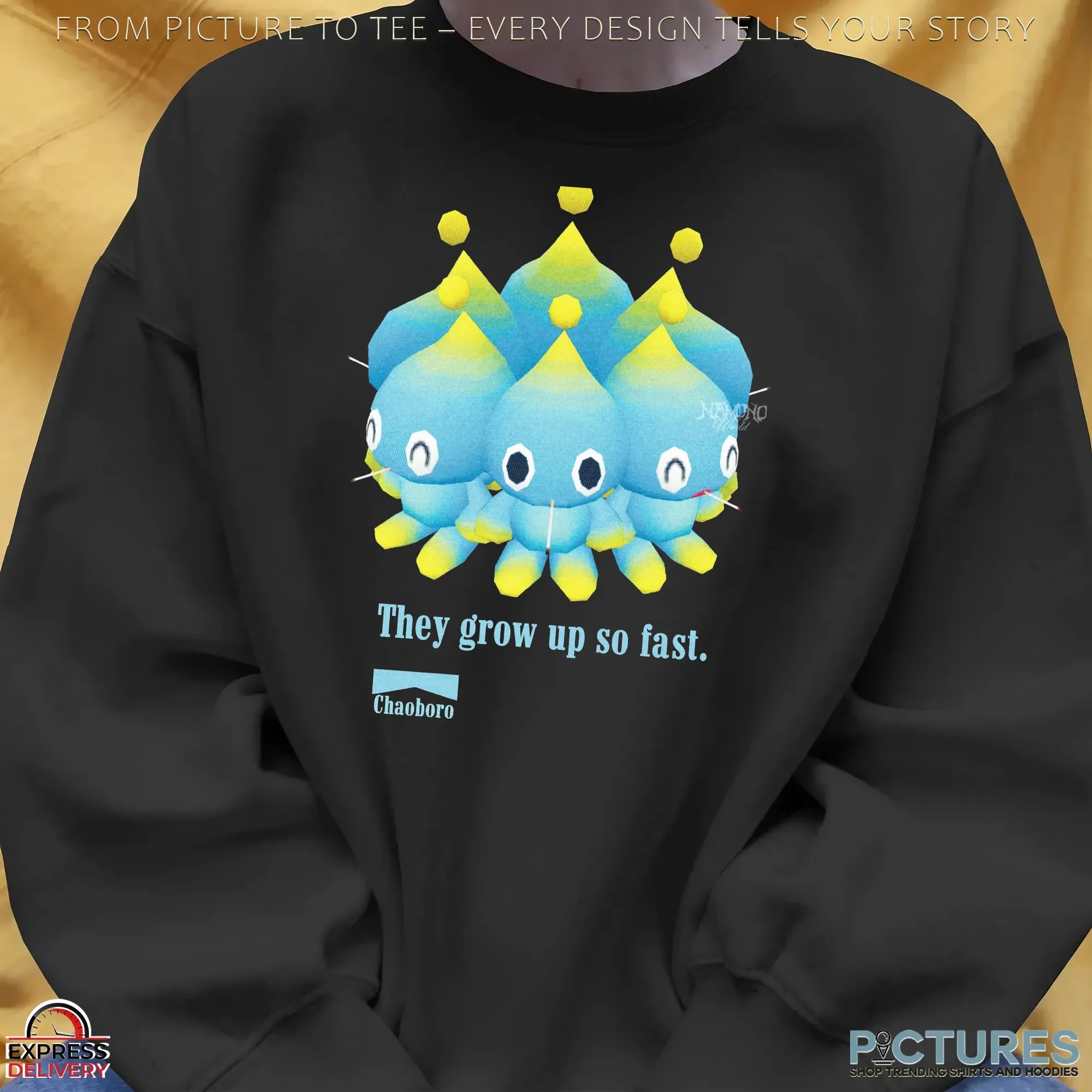 Sonic Chaoboro They Grow Up So Fast Parody T Shirt
