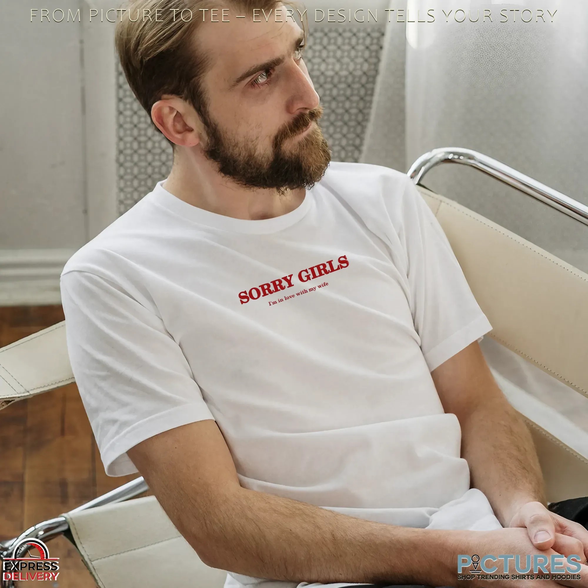 Sorry Girls I'm In Love With My Wife Couple Statement T Shirt