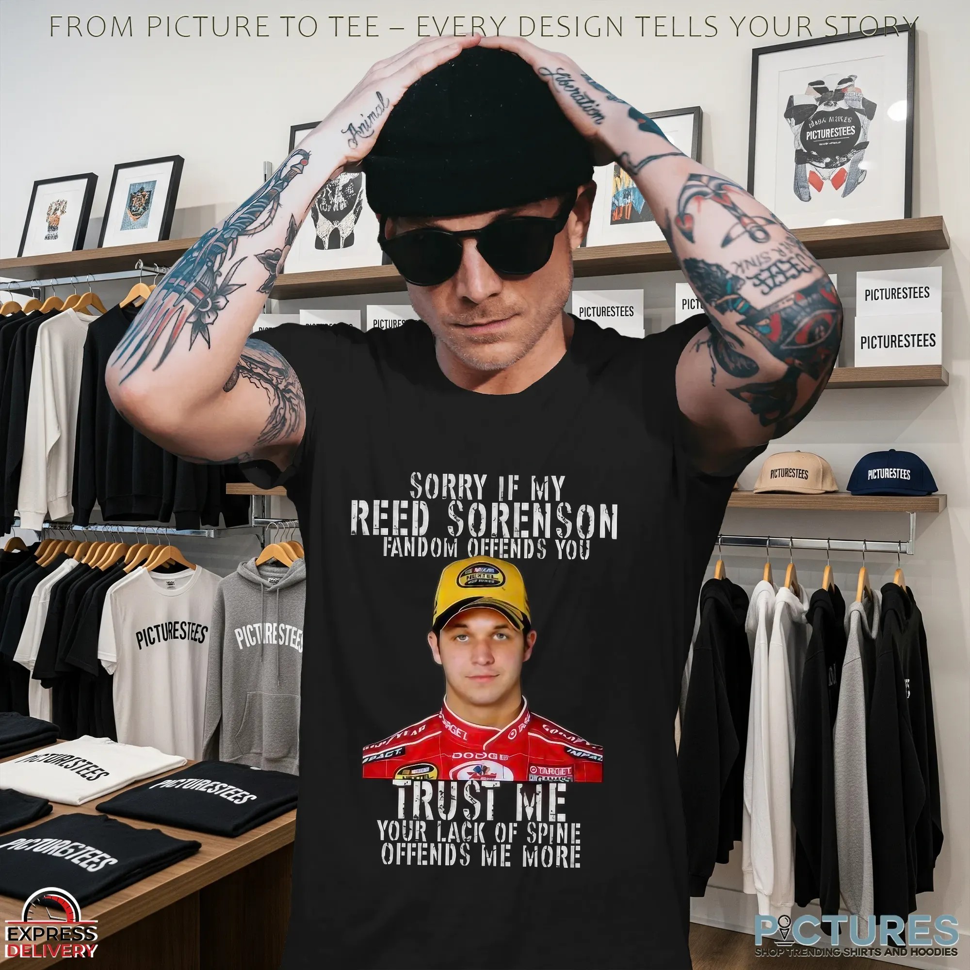 Sorry If My Reed Sorenson Fandom Offends You Target Trust Me Your Lack Of Spine Offends Me More T Shirt