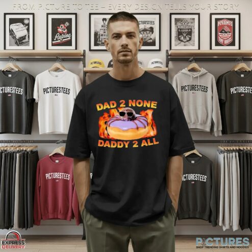 Spidey Dad 2 None Daddy 2 All Dunkin' Donuts Graphic T Shirt