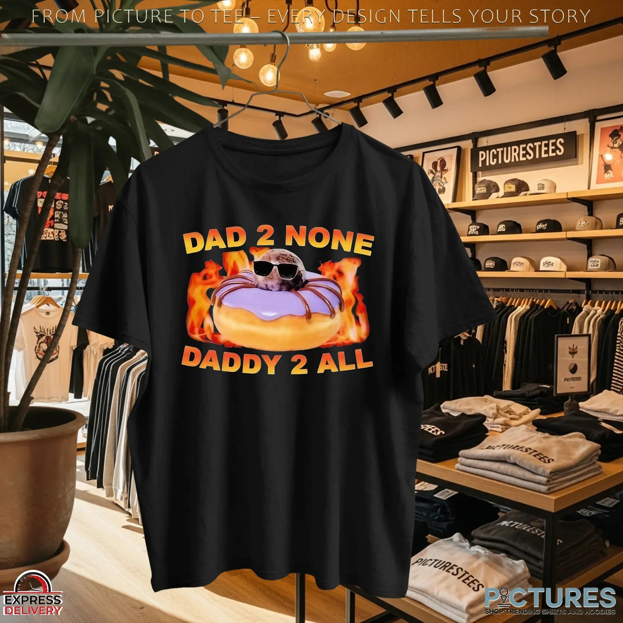 Spidey Dad 2 None Daddy 2 All Dunkin' Donuts Graphic T Shirt