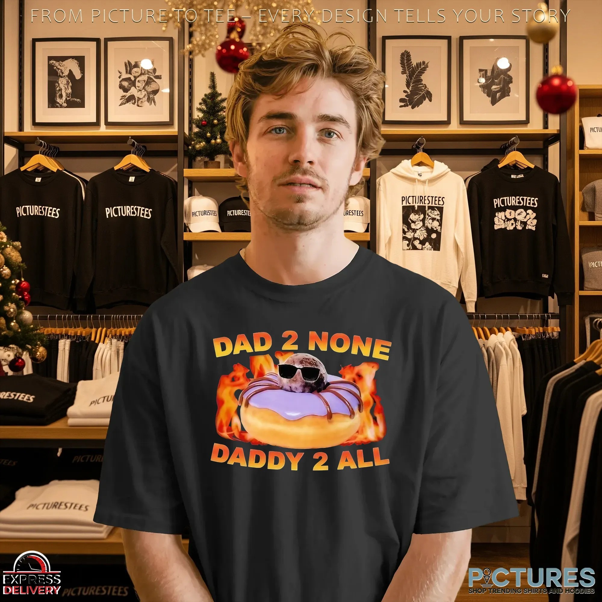 Spidey Dad 2 None Daddy 2 All Dunkin' Donuts Graphic T Shirt