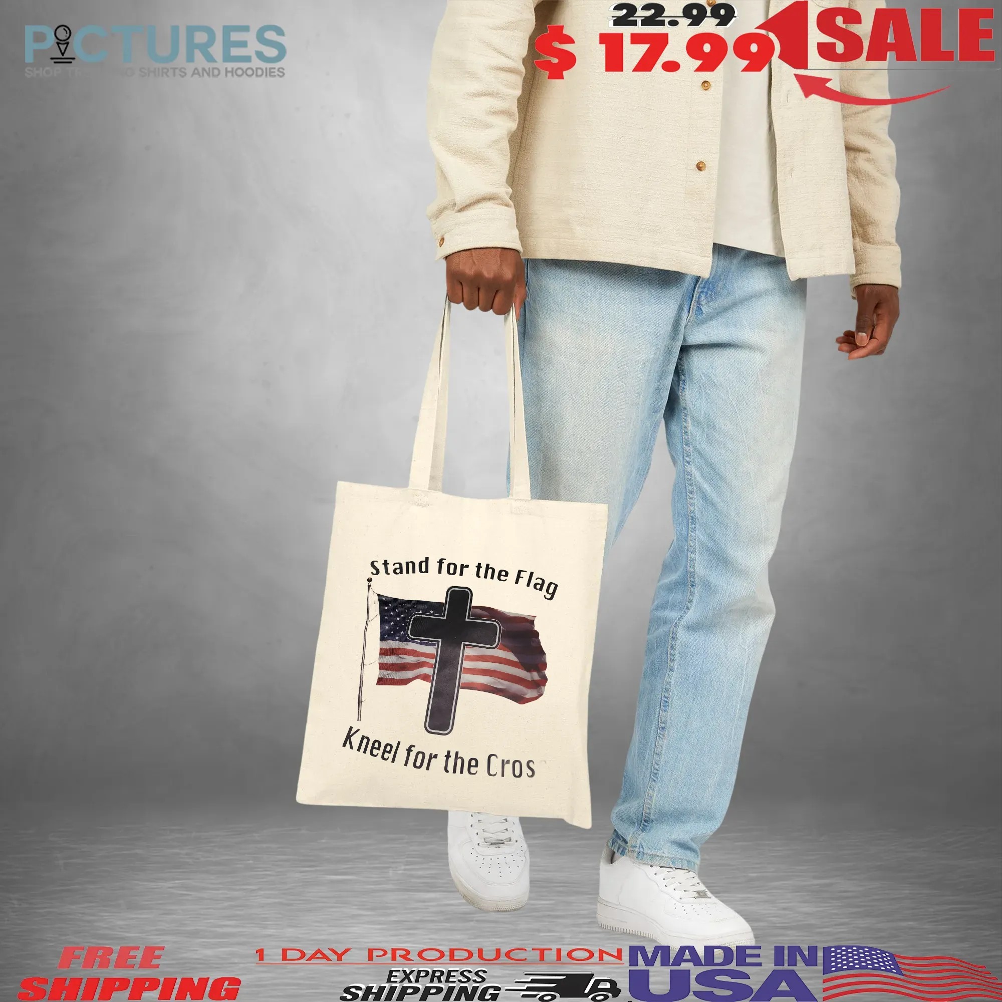 Stand For The Flag Kneel For The Cross T Shirt