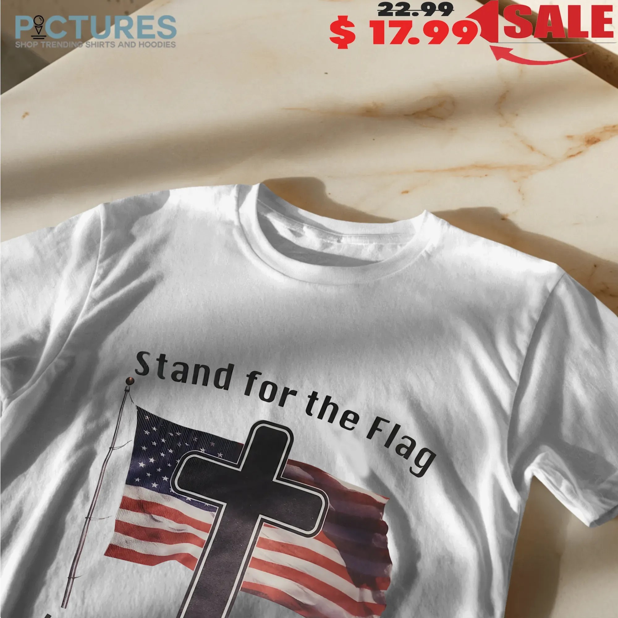 Stand For The Flag Kneel For The Cross T Shirt