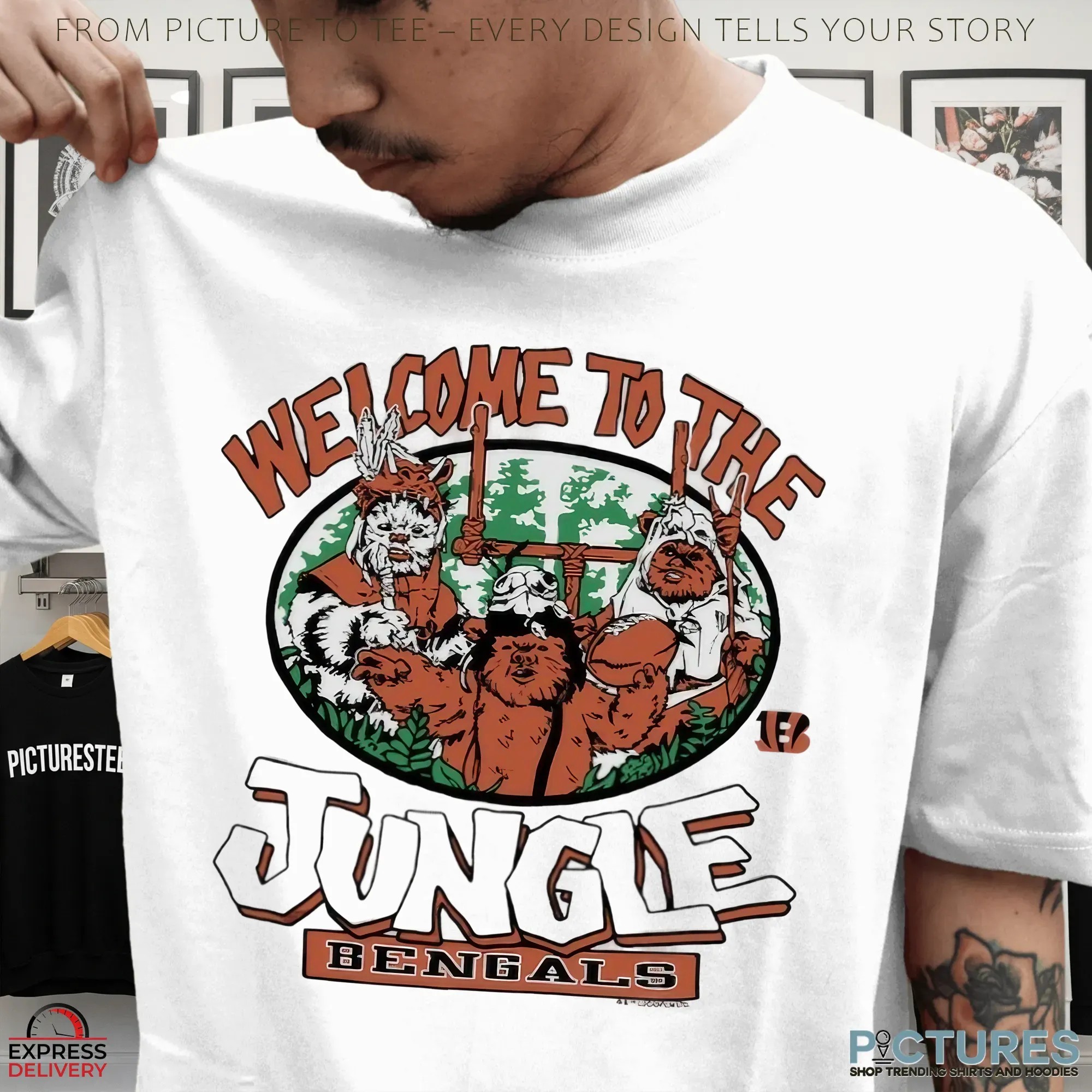 Star Wars Ewoks Welcome To The Jungle Cincinnati Bengals Football T Shirt