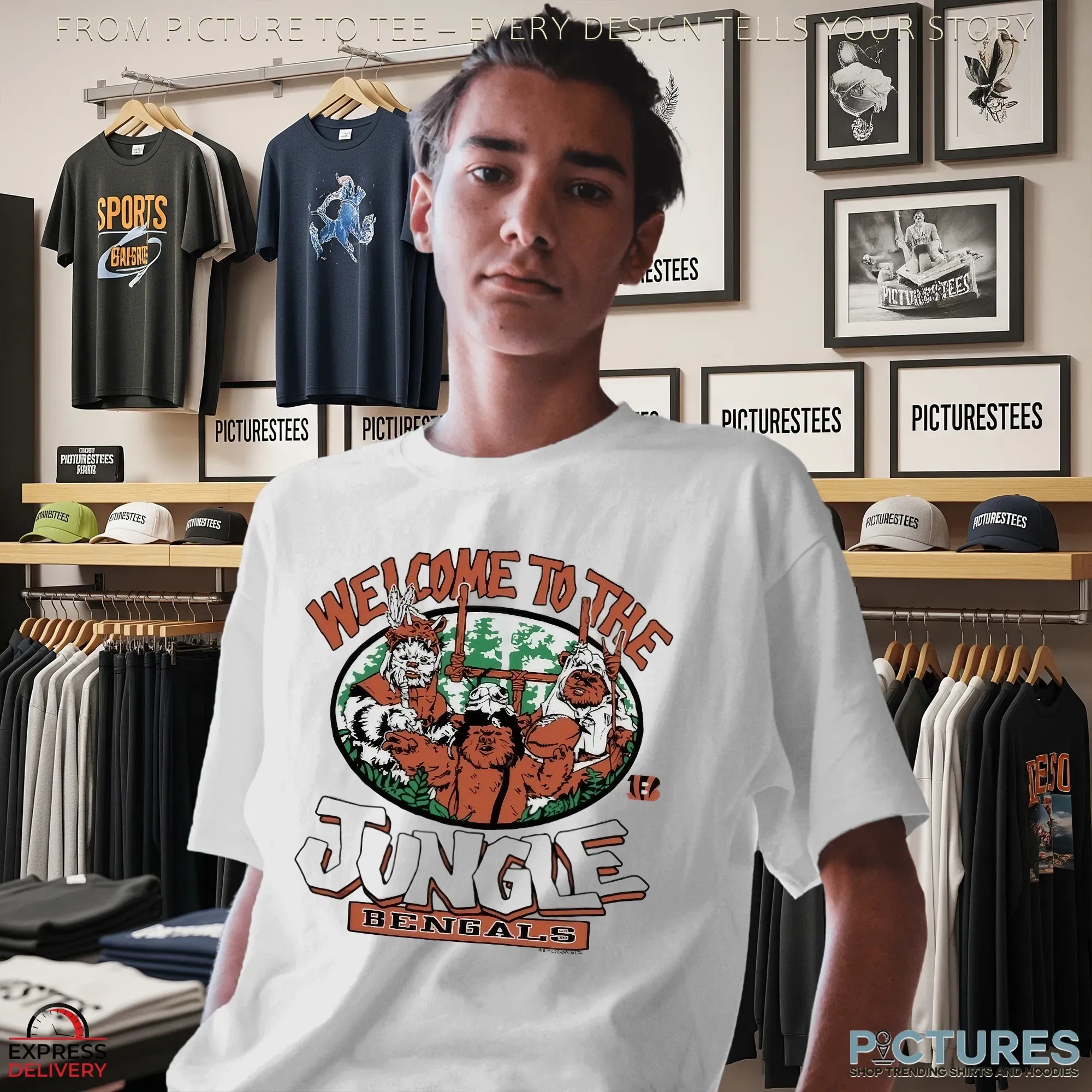 Star Wars Ewoks Welcome To The Jungle Cincinnati Bengals Football T Shirt