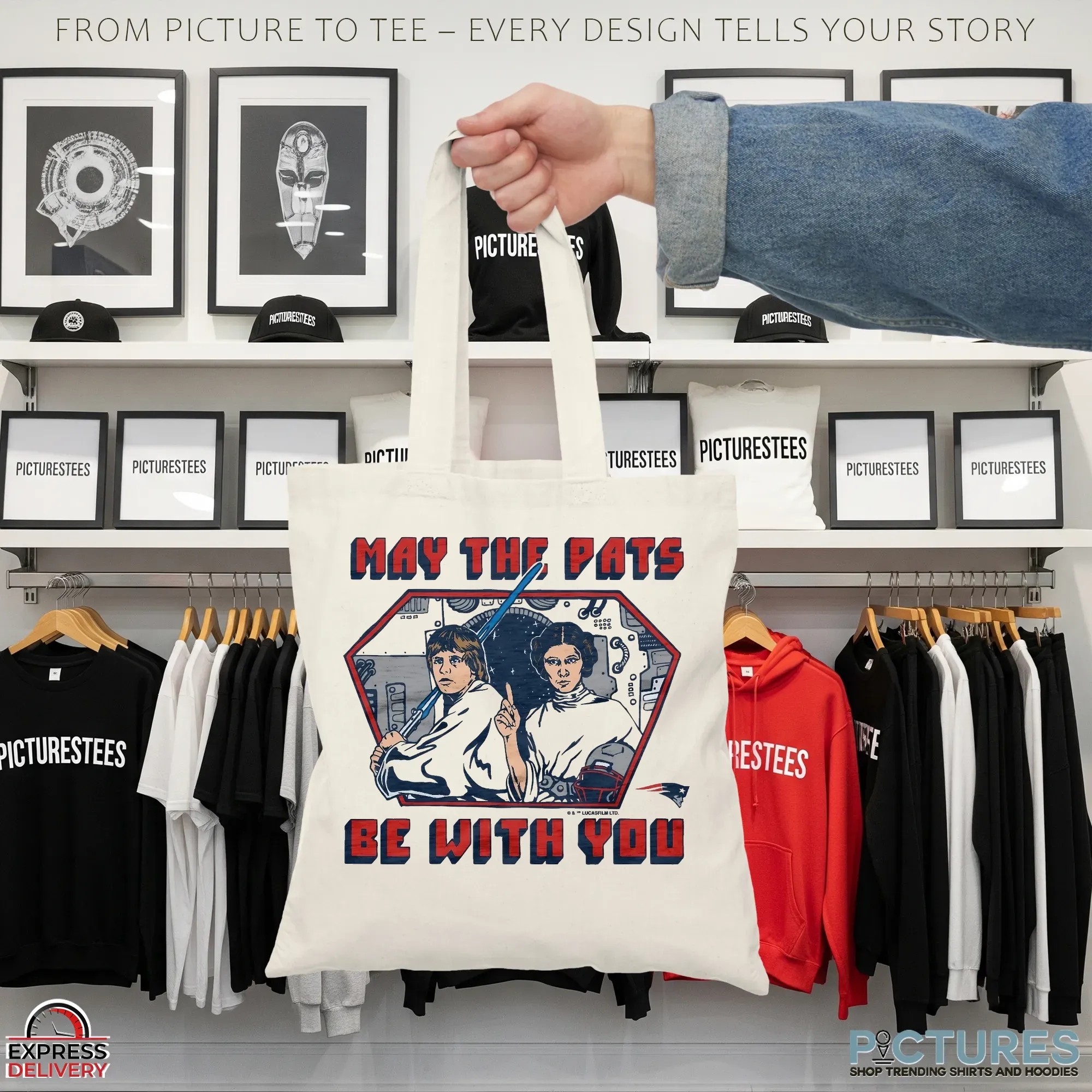 Star Wars New England Patriots May The Pats Be With You Mashup T Shirt