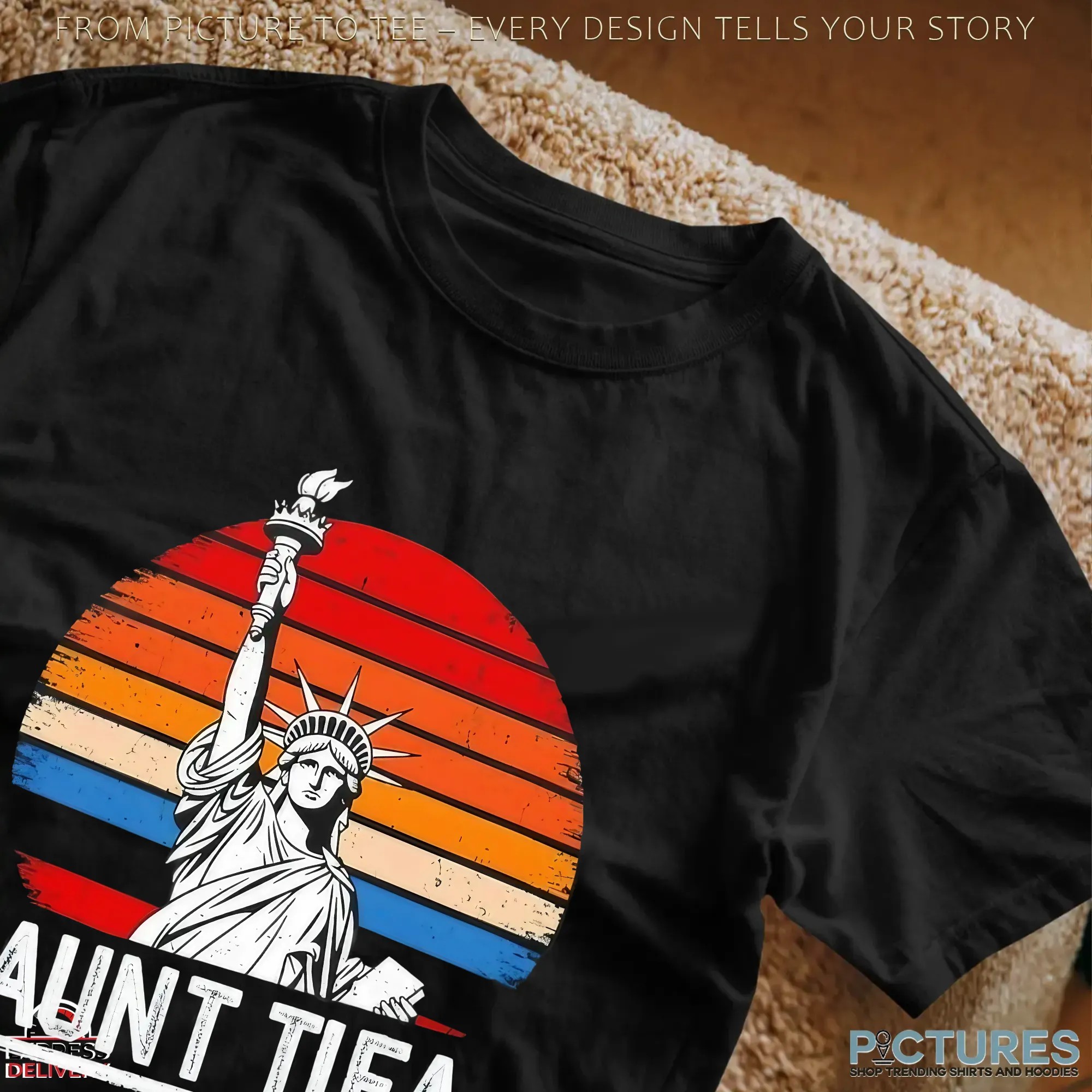 Statue Of Liberty Aunt Tifa Protest Movement Vintage T Shirt