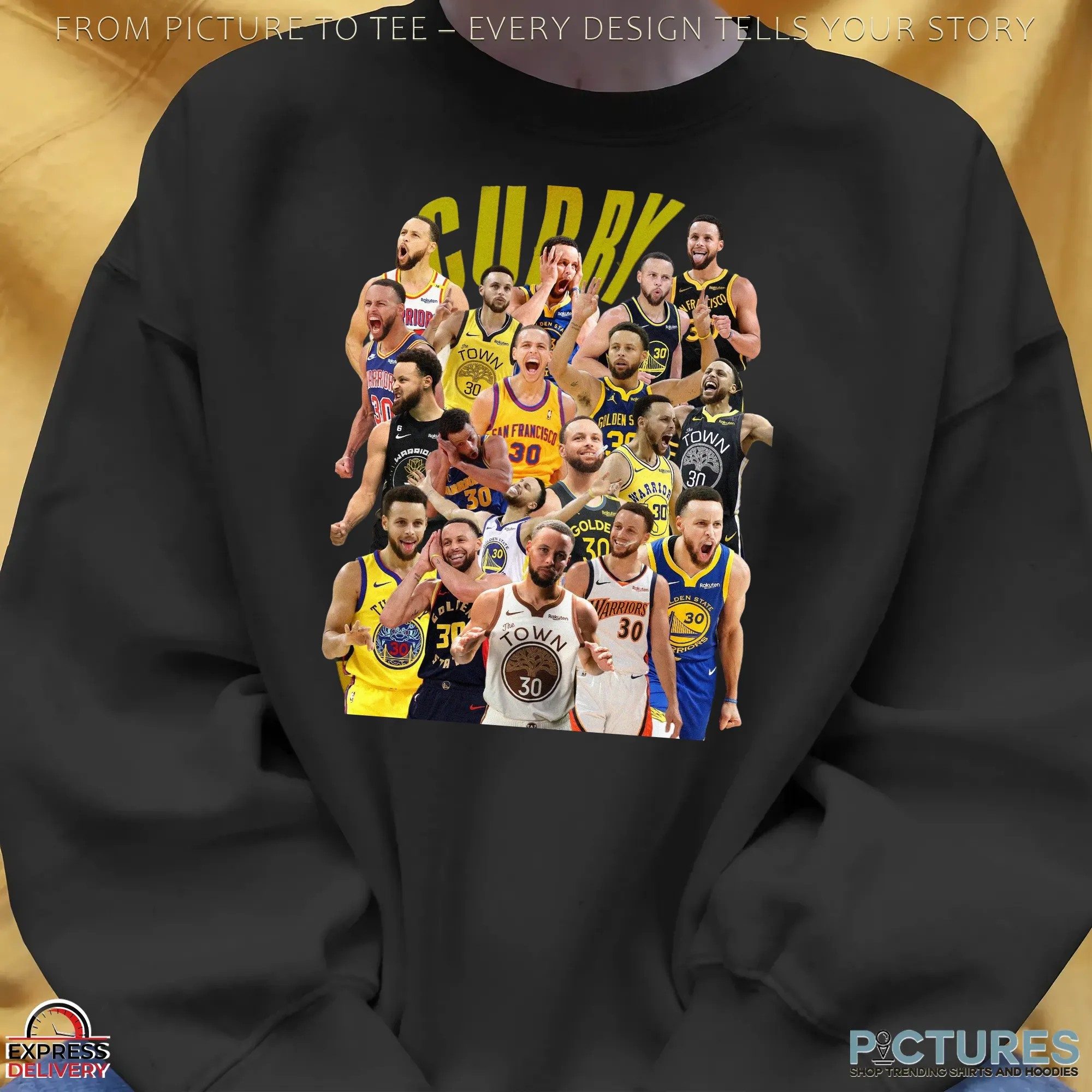 Stephen Curry 17 seasons in Warriors NBA Bootleg T Shirt