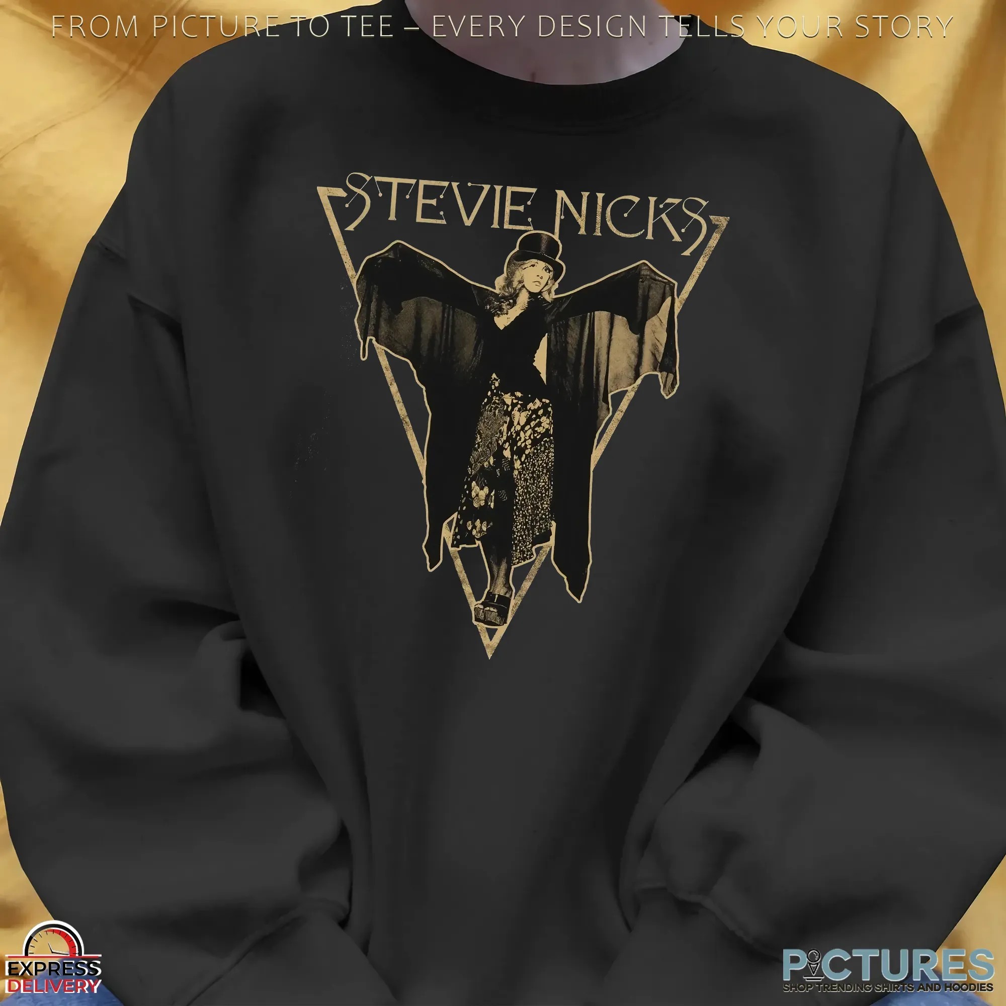 Stevie Nicks 2025 Tour Witchy Vintage Triangle Graphic Concert T Shirt