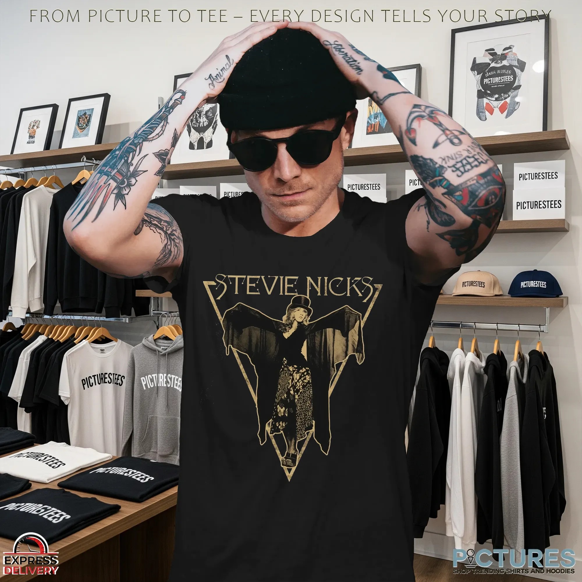 Stevie Nicks 2025 Tour Witchy Vintage Triangle Graphic Concert T Shirt