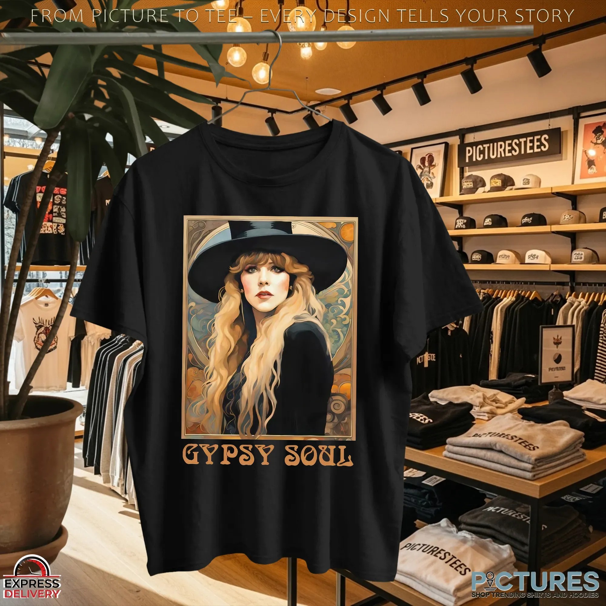 Stevie Nicks Gypsy Soul Vintage Boho Rock 2025 Concert Tour T Shirt