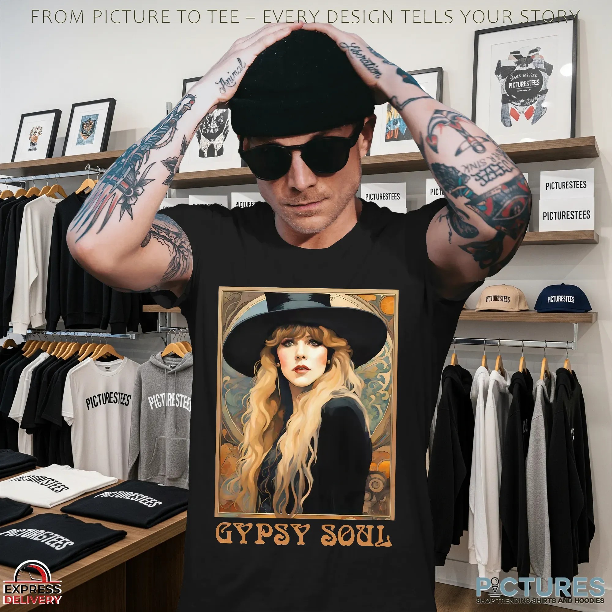 Stevie Nicks Gypsy Soul Vintage Boho Rock 2025 Concert Tour T Shirt