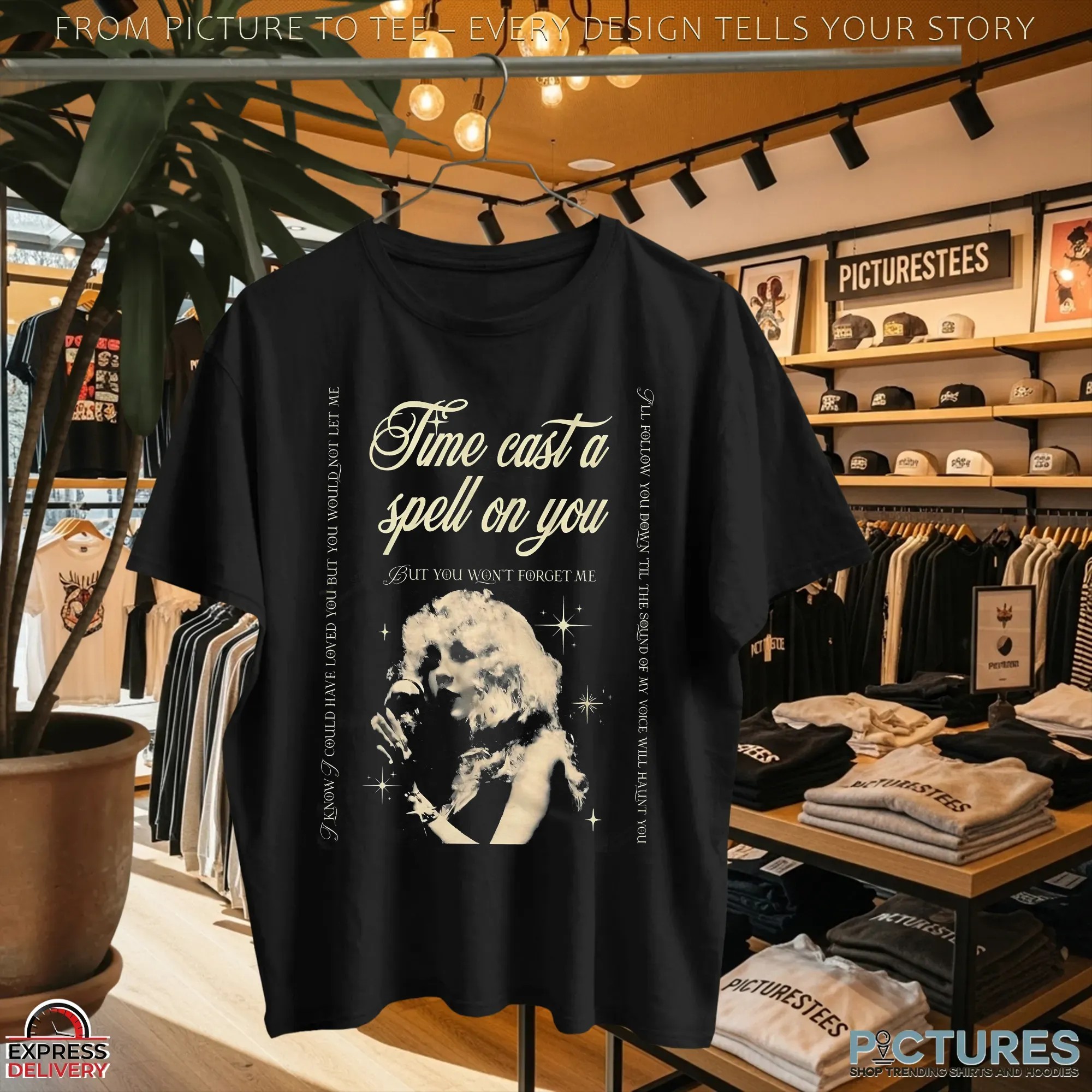 Stevie Nicks Time Cast A Spell On You But You Won't Forget Me 2025 Tour Concert T Shirt