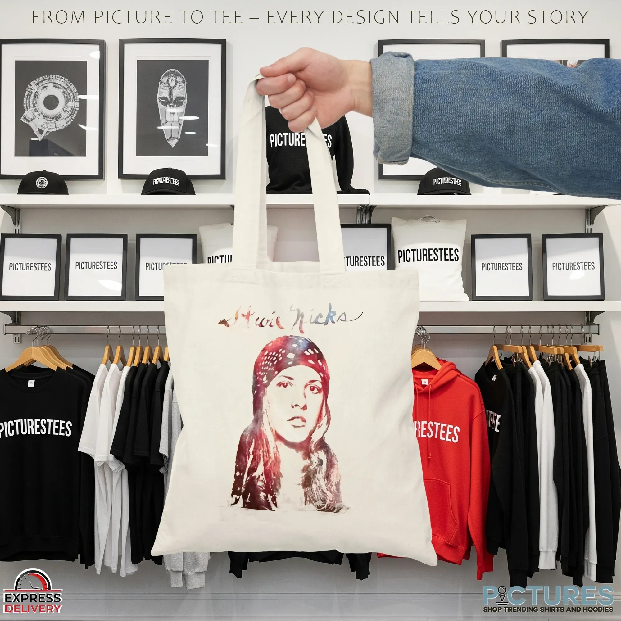 Stevie Nicks Vintage Bandana Portrait Rock Bohemian Style 2025 Tour T Shirt