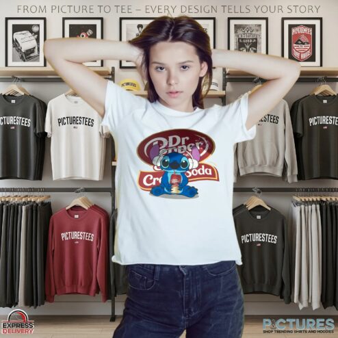Stitch Dr Pepper Cream Soda Mashup T Shirt