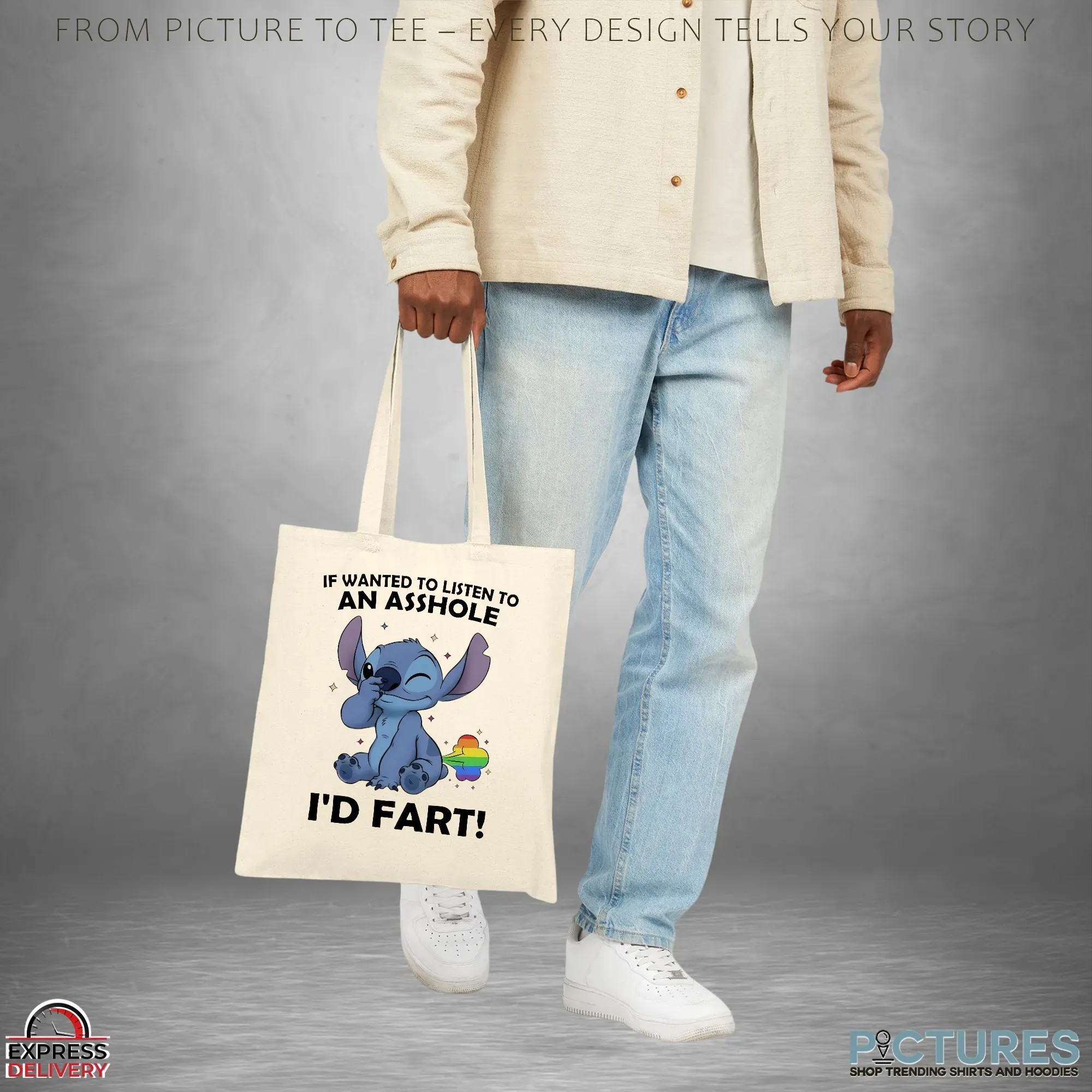 Stitch If Wanted To Listen To An Asshole I'd Fart LGBT Pride T Shirt