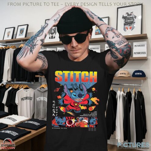 Stitch In Space Lilo & Stitch Strange Alien T Shirt