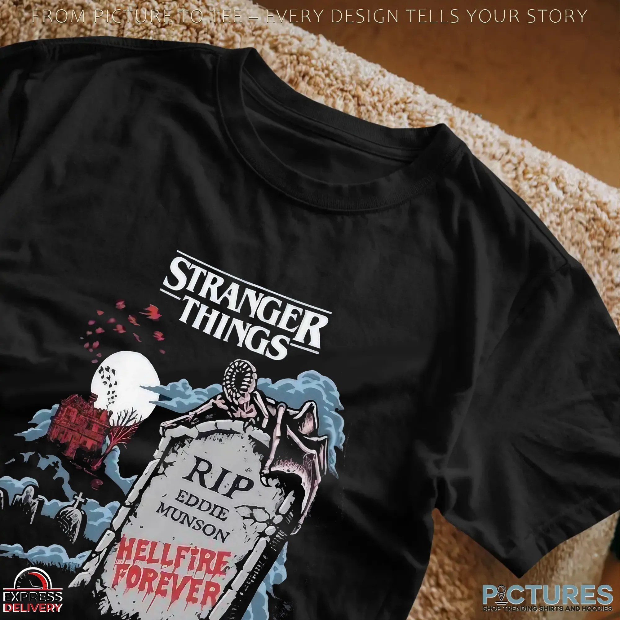 Stranger Things 5 Rip Eddie Munson Hellfire Forever T Shirt
