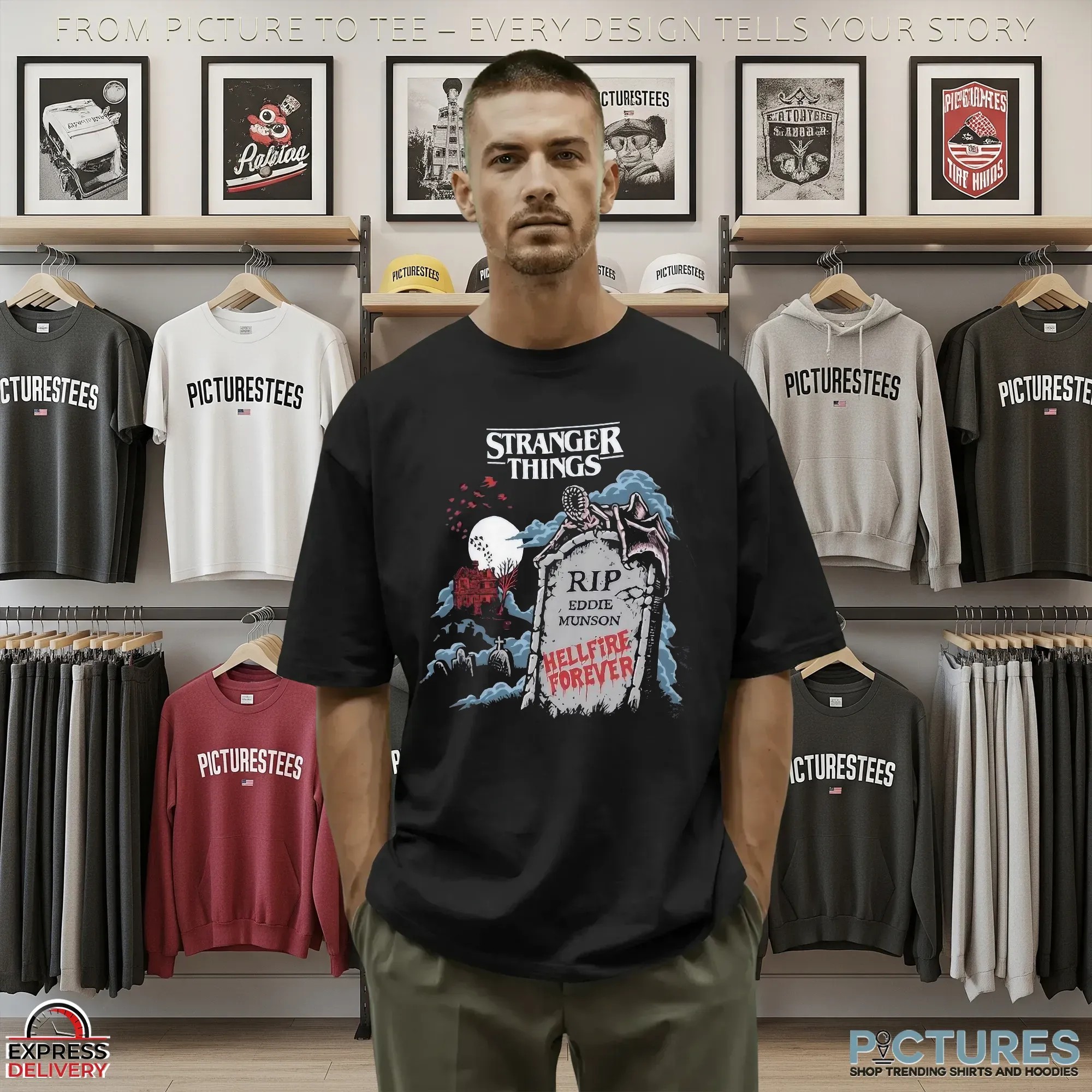 Stranger Things 5 Rip Eddie Munson Hellfire Forever T Shirt