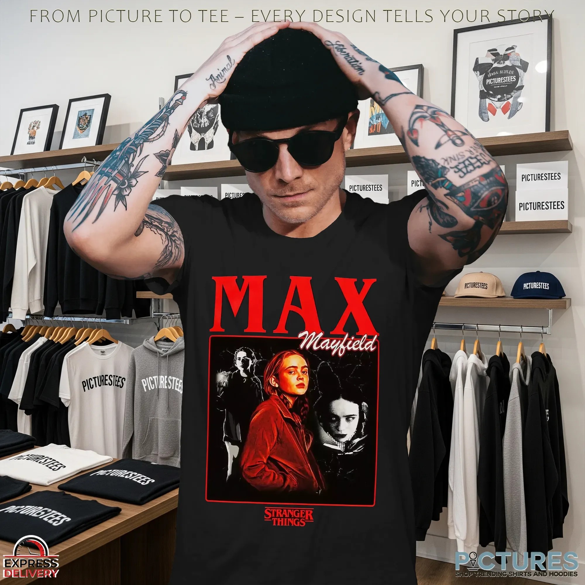 Stranger Things Max Mayfield Collage T Shirt