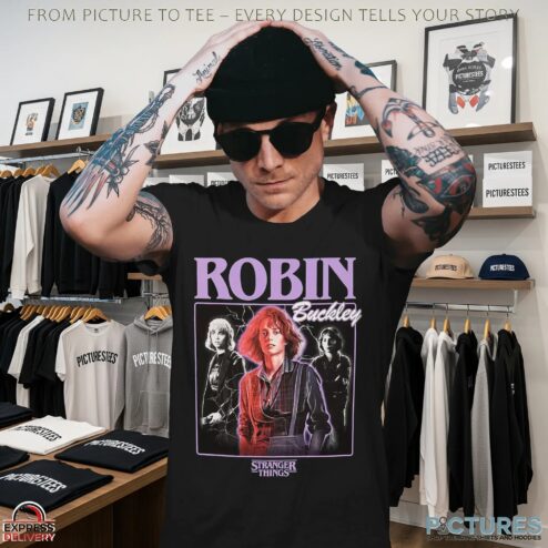 Stranger Things Robin Collage Bootleg T Shirt