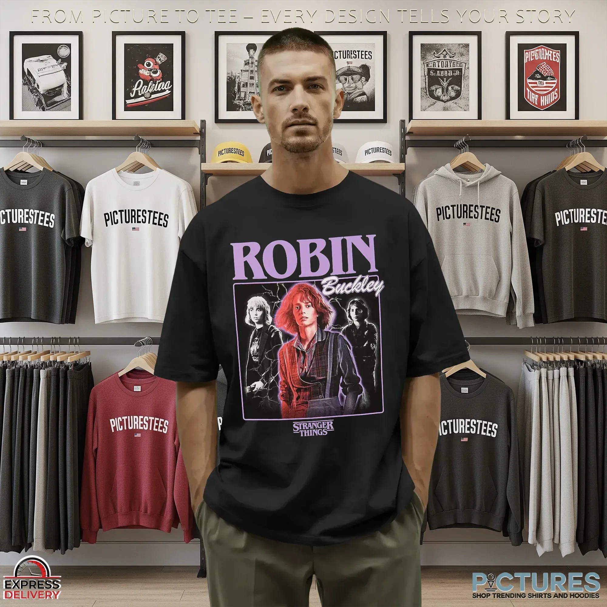 Stranger Things Robin Collage Bootleg T Shirt Stranger Things Robin Collage Bootleg T Shirt