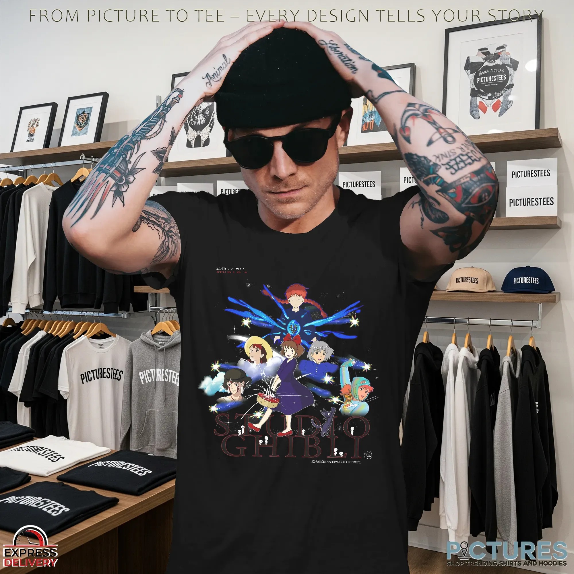 Studio Ghibli Angel Kiki, Howl, Nausicaä, Mononoke & More 2025 T Shirt