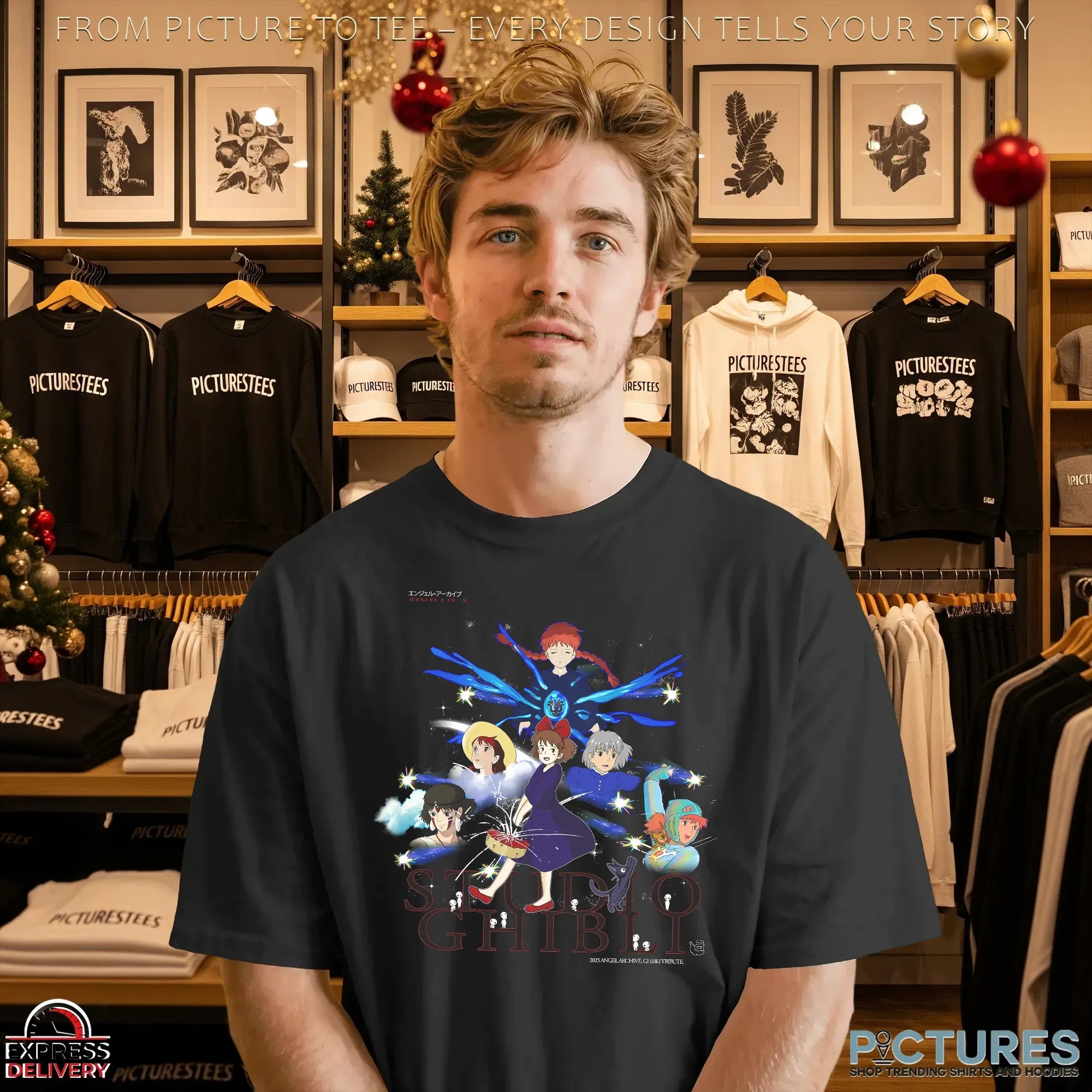 Studio Ghibli Angel Kiki, Howl, Nausicaä, Mononoke & More 2025 T Shirt