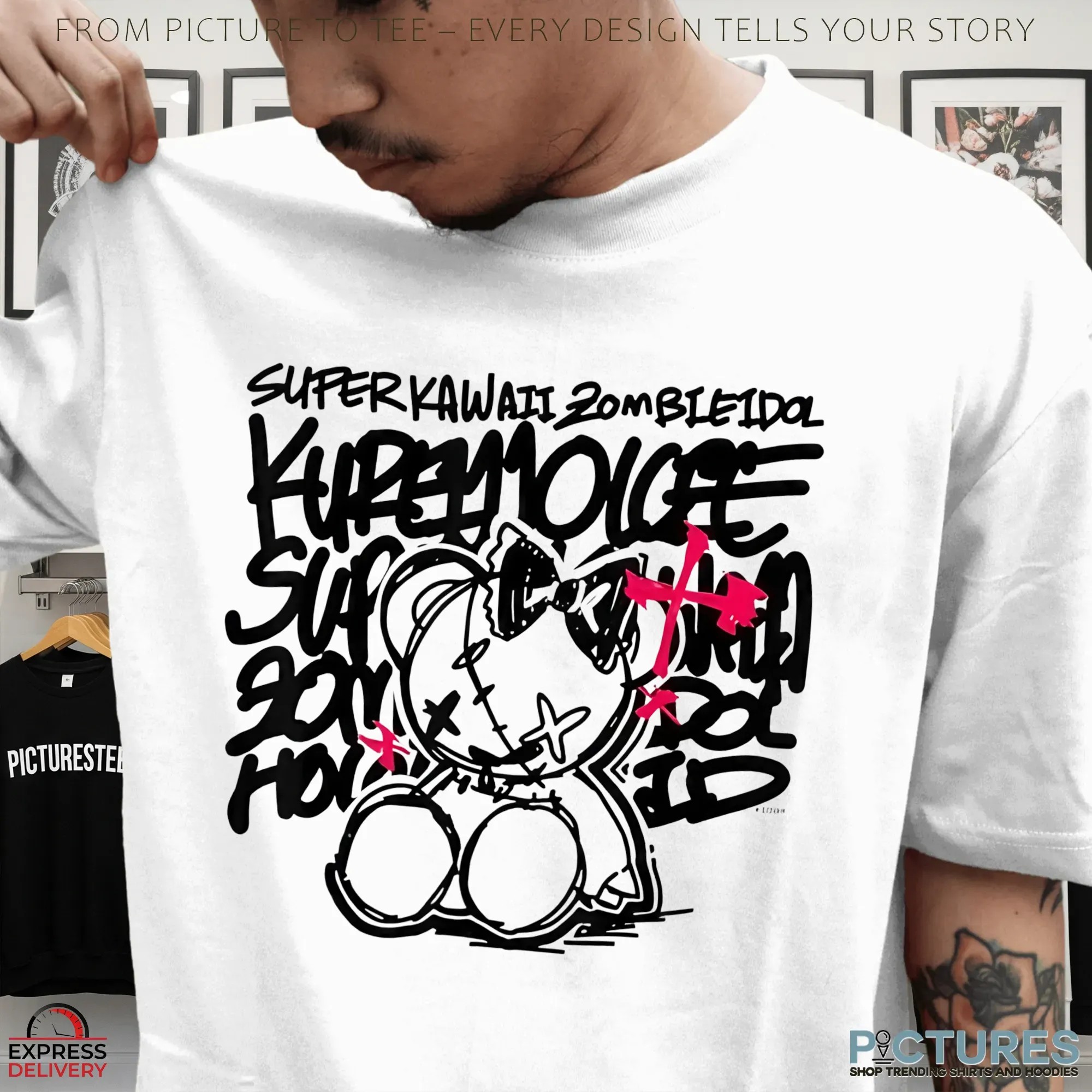 Super Kawaii Zombie Idol White T Shirt Super Kawaii Zombie Idol White T Shirt