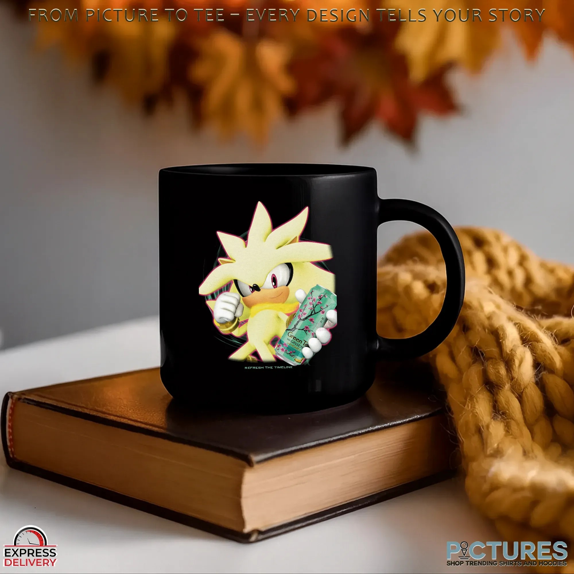 Super Sonic Refresh The Timeline Monster Arizona Green Tea Drink Game Mashup T Shirt