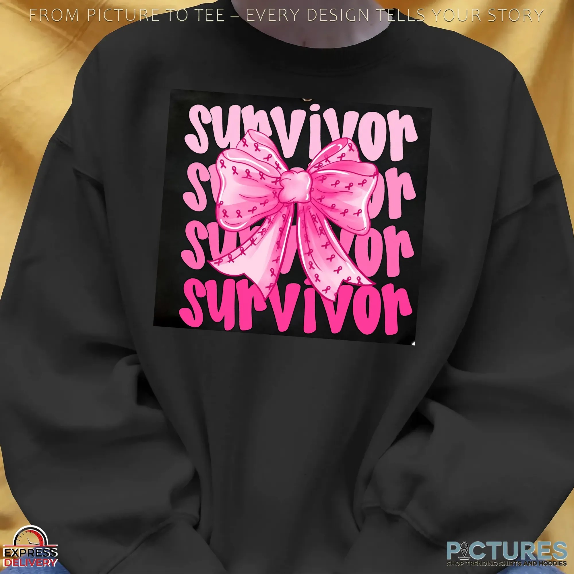 Survivor Breast Cancer, In October We Wear Pink, Breast Cancer, Breast Cancer Coquette Bow, Tackle Cancer, Pink Ribbon T Shirt