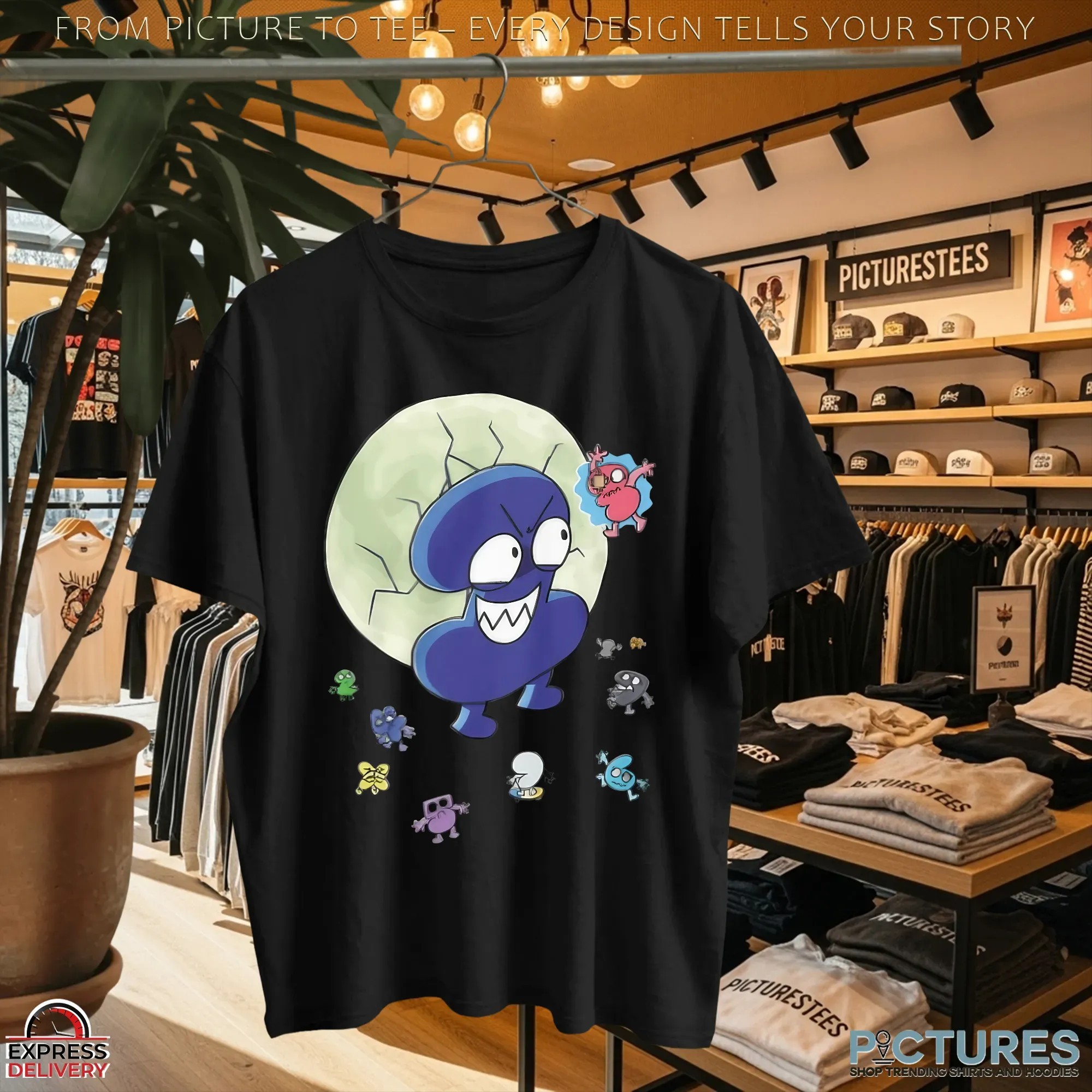 TPOT 20 BFDI Four Returns Graphic Battle for Dream Island Cartoon T Shirt