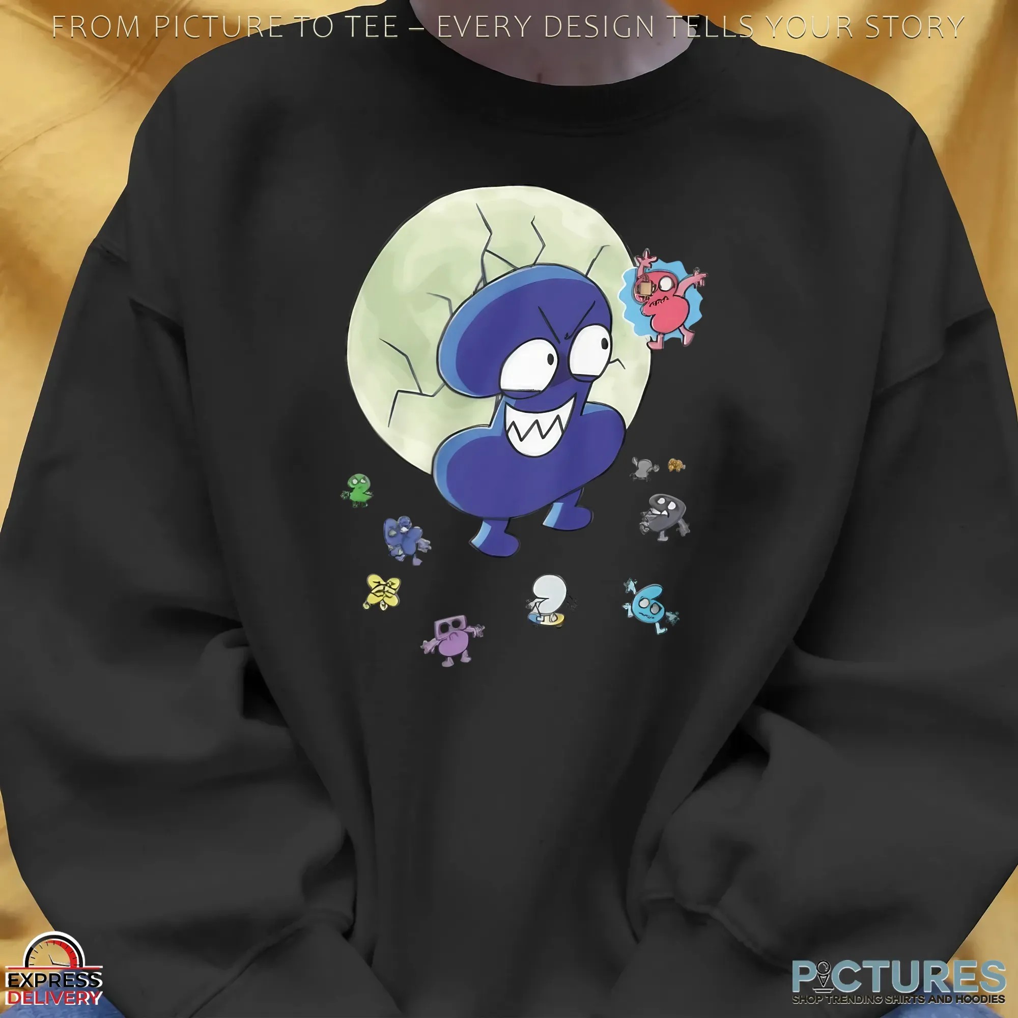 TPOT 20 BFDI Four Returns Graphic Battle for Dream Island Cartoon T Shirt