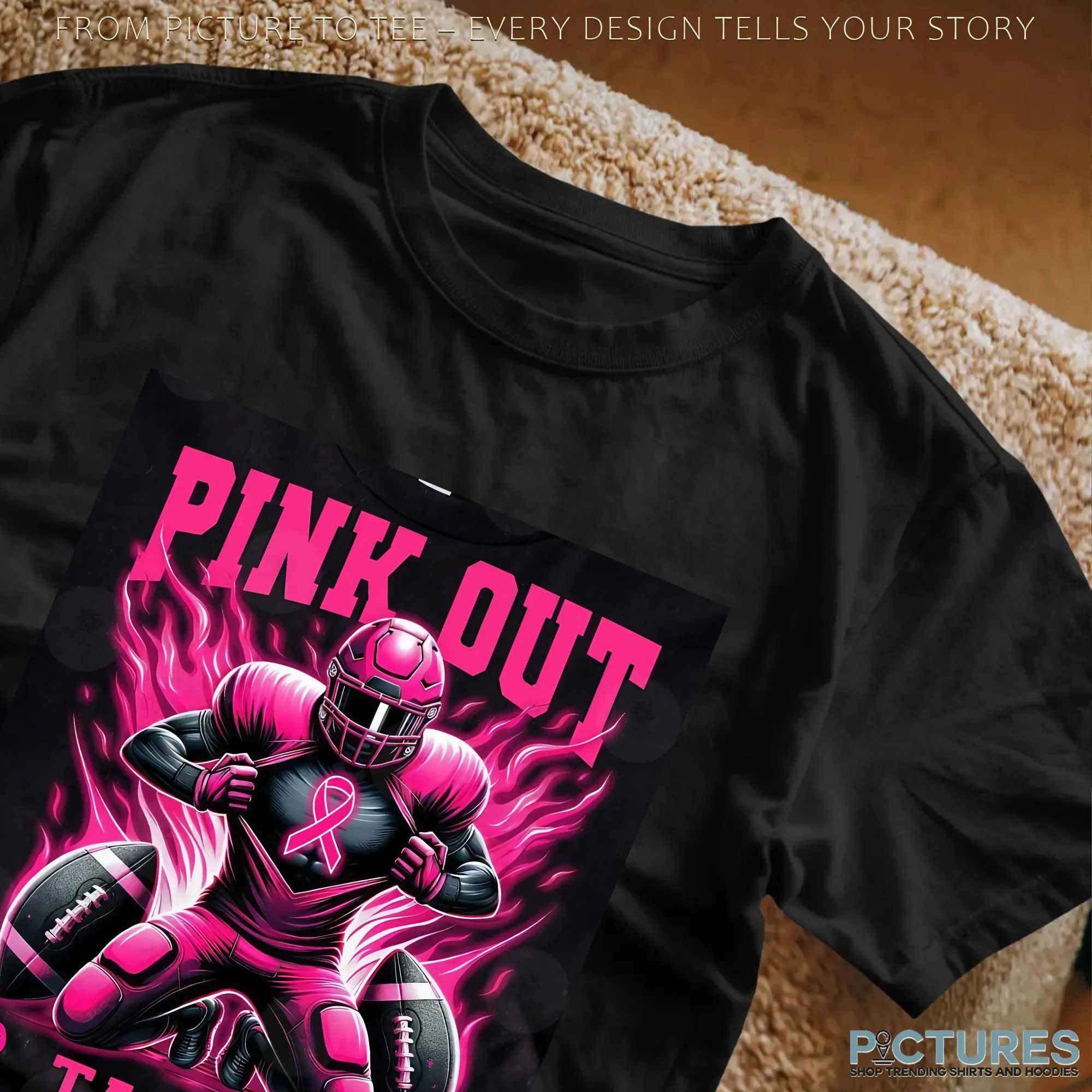 Tackle Breast Cancer Png Bundle, Pink Out Breast Cancer, Pink Ribbon, Fight Breast Cancer Warrior, In October We Wear Pink T-Shirts