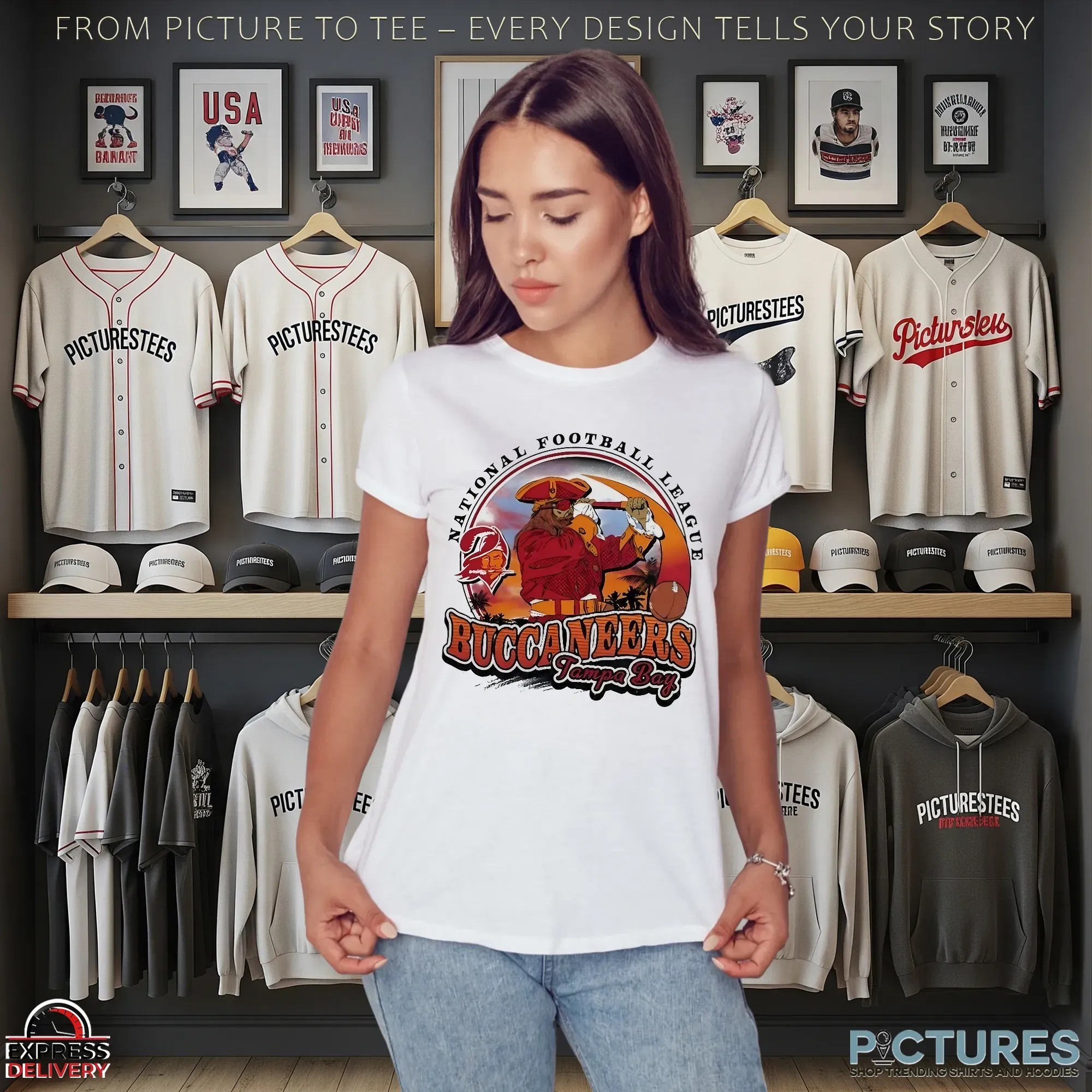 Tampa Bay Buccaneers Pirate 2025 NFL Football Vintage T Shirt Tampa Bay Buccaneers Pirate 2025 NFL Football Vintage T Shirt